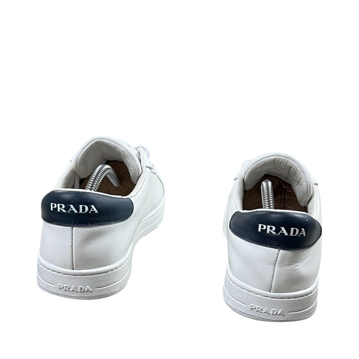 Prada Prada Milano White Leather Sneakers Custom Painted Men's Size US 8.5 / EU 41-42 - 4 Thumbnail