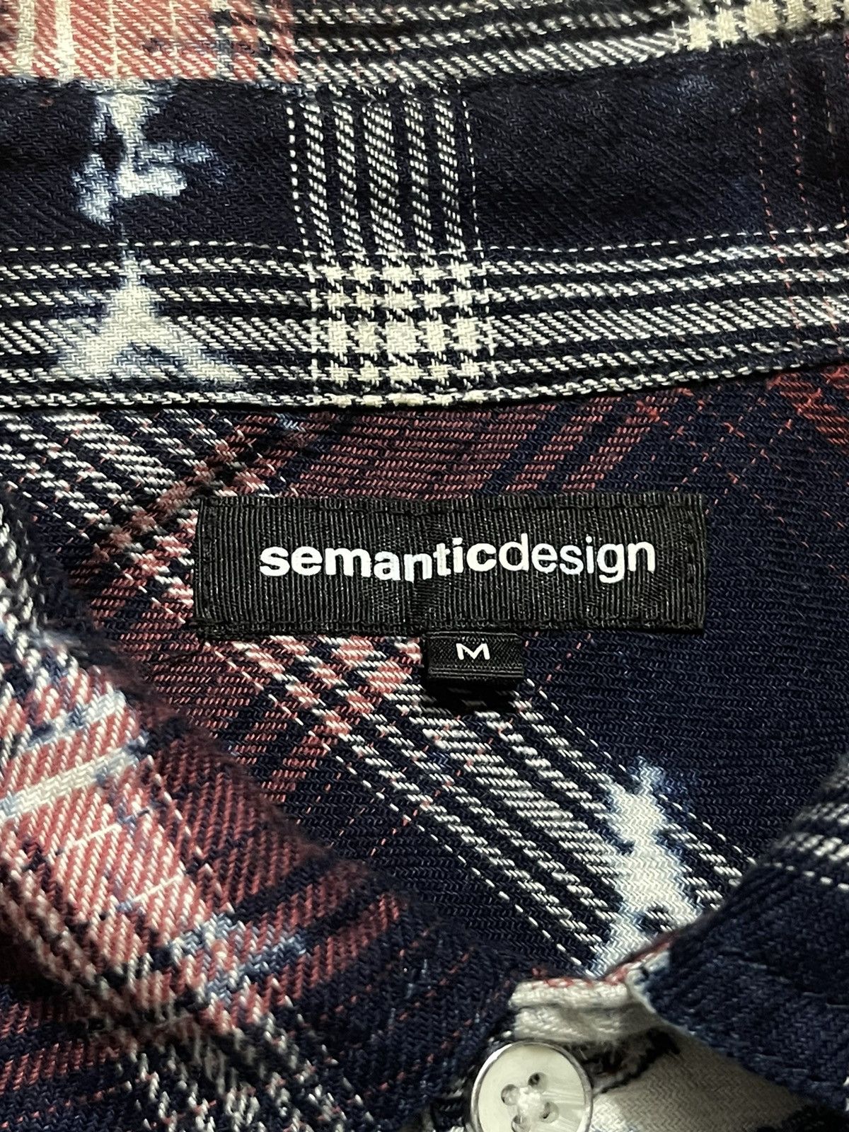 semanticdesign Y2K SEMANTIC DESIGN long sleeve shirt with vintage plaid Size US M / EU 48-50 / 2 - 4 Thumbnail