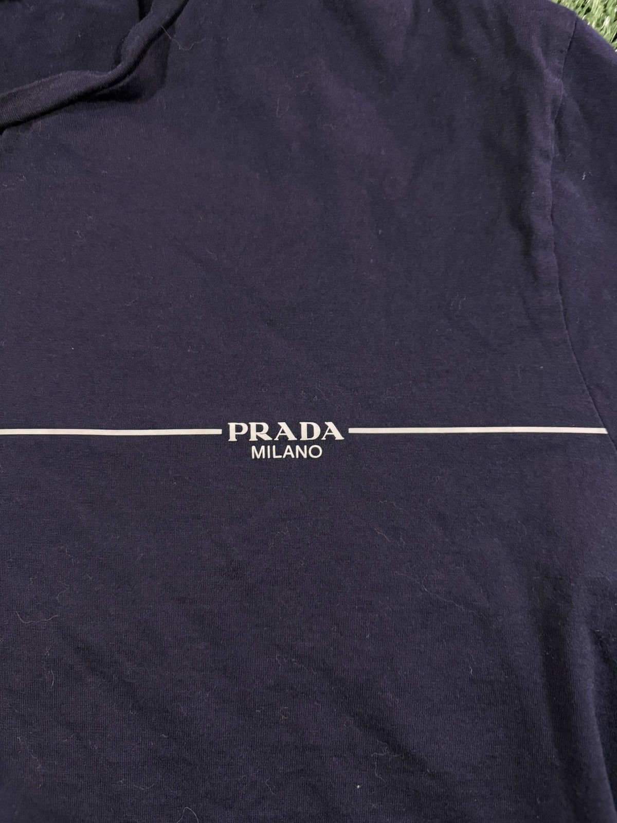 Prada Prada Shirt Sleeve T Shirt Navy Blue Size US S / EU 44-46 / 1 - 3 Thumbnail