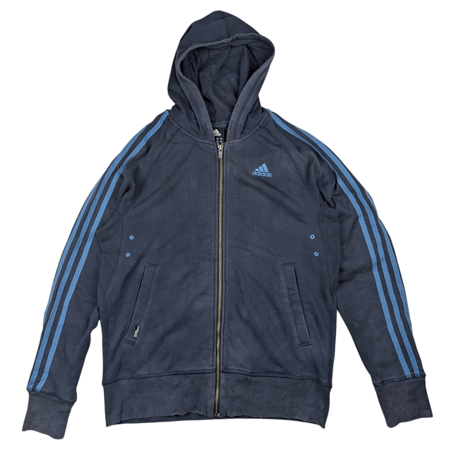 Adidas ADIDAS Zipper Hoodie Sportswear Sweatshirts Hip Hop Size US S / EU 44-46 / 1 - 3 Thumbnail