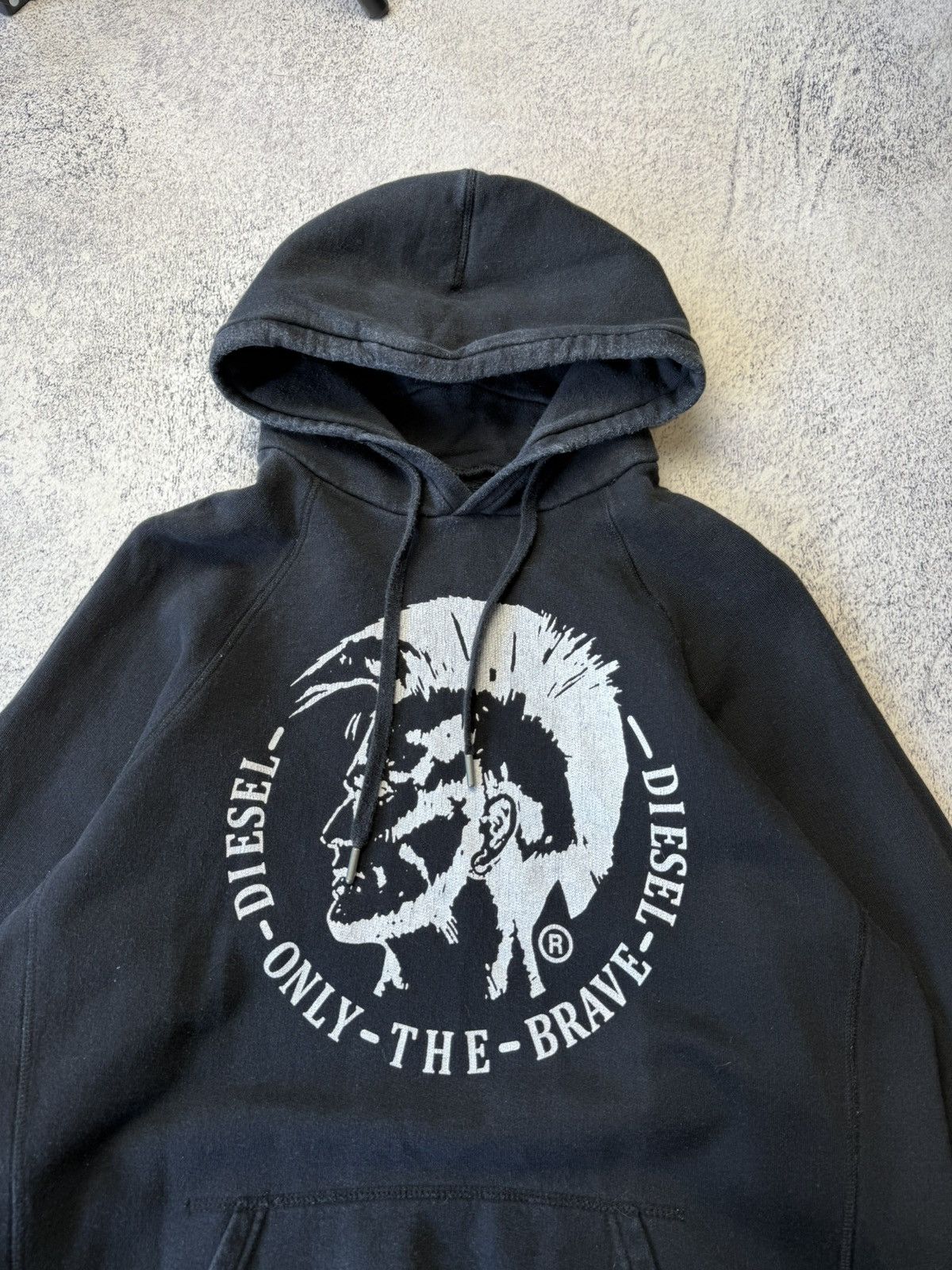 Diesel Vintage Diesel Distressed Faded Hoodie Y2K Dig Logo Size US M / EU 48-50 / 2 - 6 Thumbnail