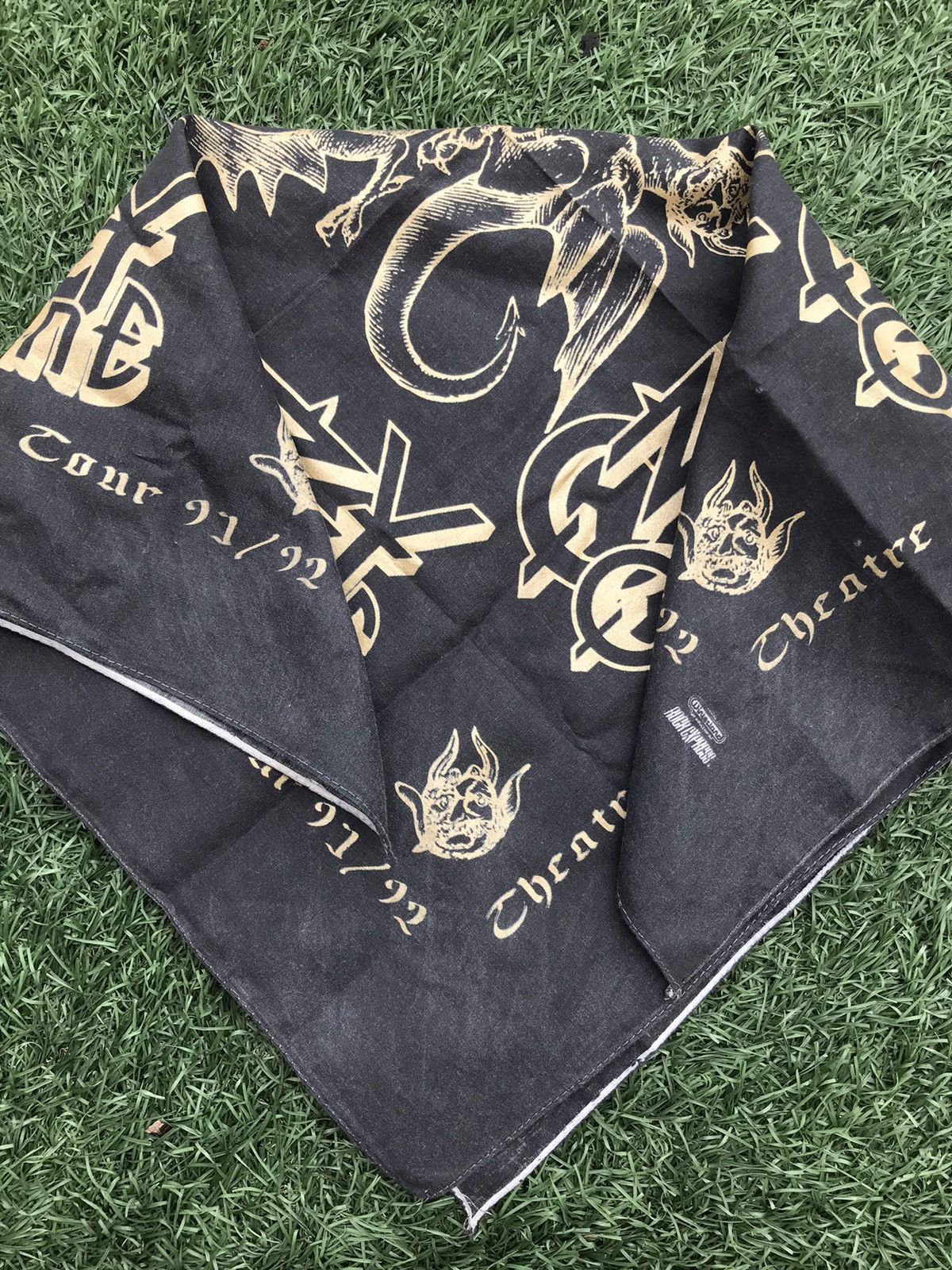 Ozzy Osbourne Vintage 90s Ozzy Osbourne Tour Bandana Scarf Shirt Size ONE SIZE - 7 Thumbnail