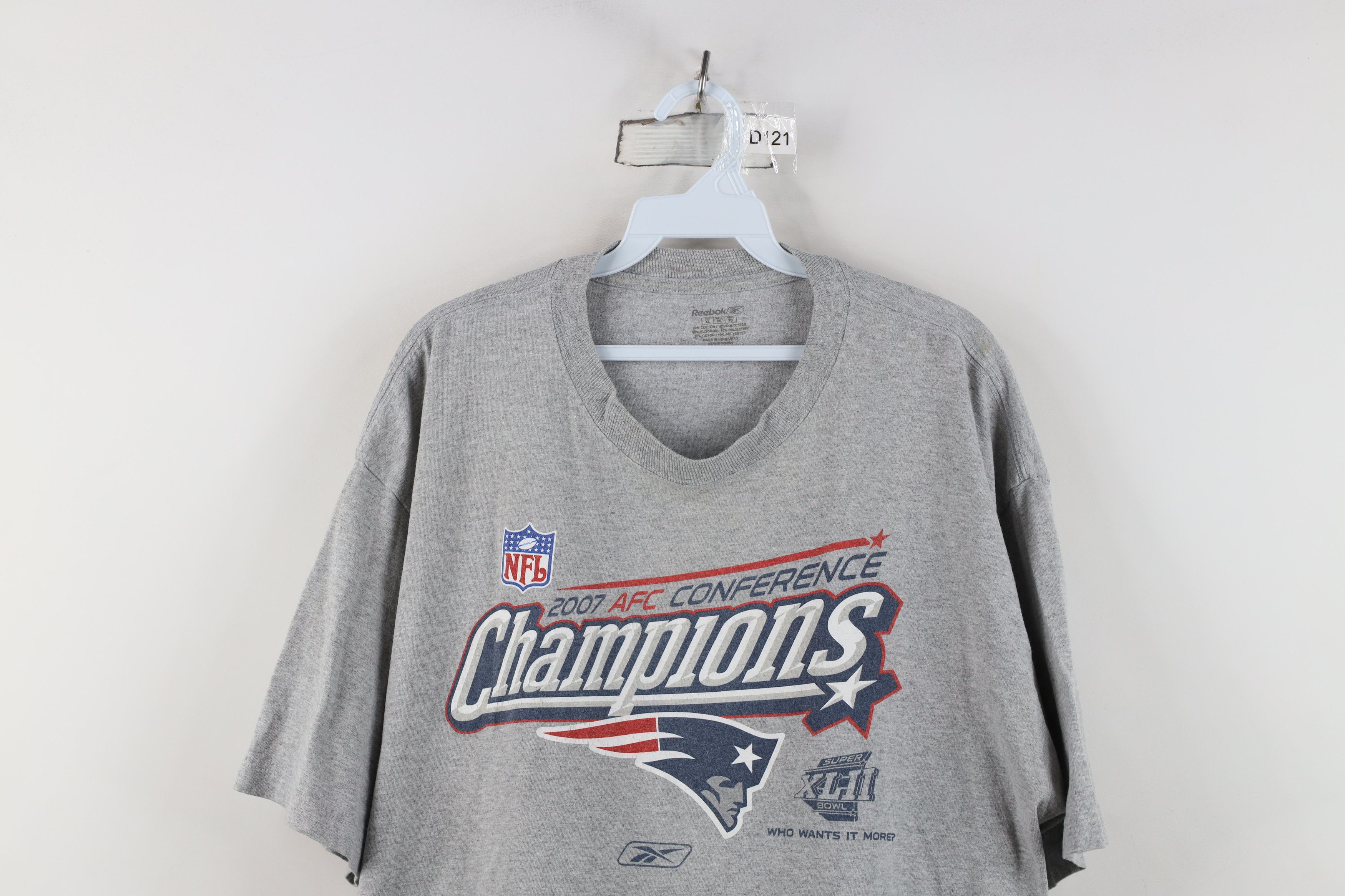 Reebok Vintage Reebok Conference New England Patriots T-Shirt Size US XL / EU 56 / 4 - 2 Thumbnail
