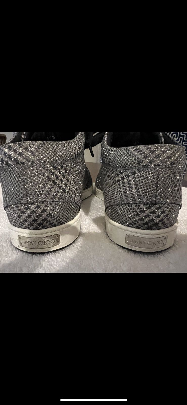 Jimmy Choo Jimmy Choo Glitter Sneakers Woman’s Size 37 1/2 Size US 7.5 / IT 37.5 - 7 Thumbnail