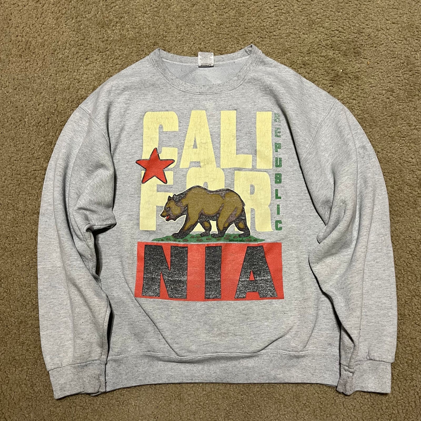 Other Vintage California Republic Graphic Grey Crewneck Large Size US L / EU 52-54 / 3 - 1 Thumbnail