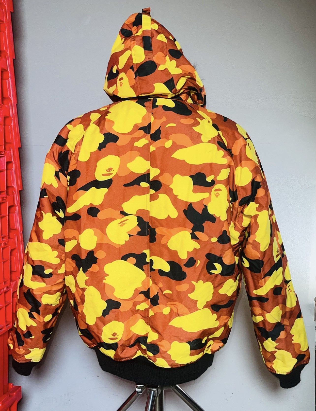 Bape BAPE ORANGE CAMO SNOWBOARD BOMBER FUR JACKET Size US M / EU 48-50 / 2 - 4 Thumbnail