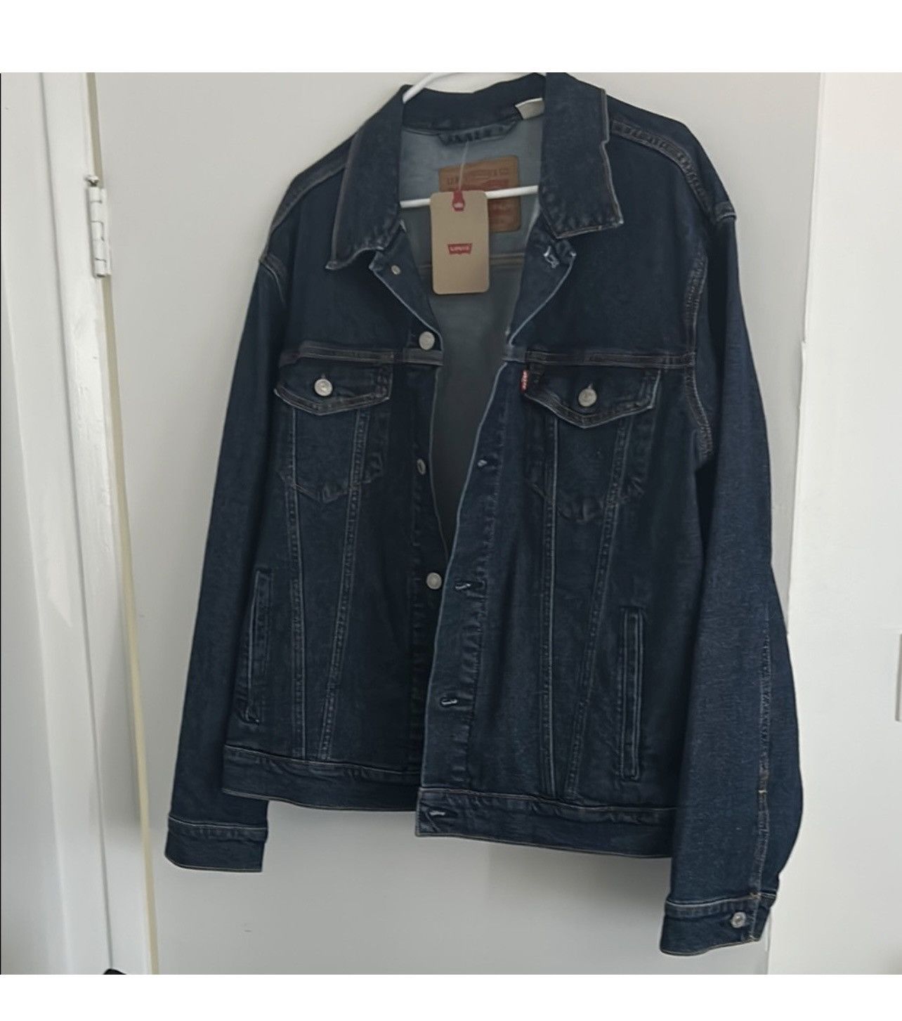Levi's Levis Dark Blue Denim Jacket Size US L / EU 52-54 / 3 - 1 Thumbnail