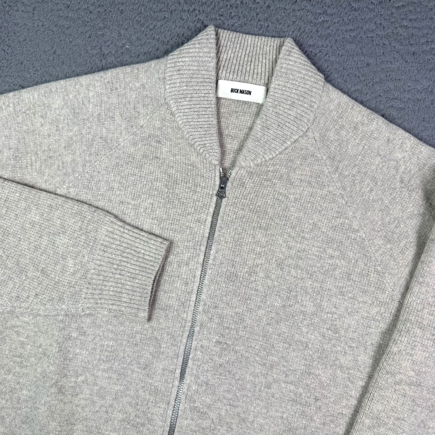 Buck Mason Buck Mason Heritage Full Zip Cardigan Sweater Mens M Heather Elk Merino Wool, Regular, Casual Knit, Buck Mason, Cardigan, Wool, Heather Elk, M, Mens Size US M / EU 48-50 / 2 - 2 Thumbnail