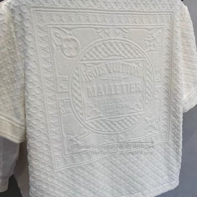 Louis Vuitton Louis Vuitton FW25 embossed logo full-print towel short sl Size US S / EU 44-46 / 1 - 3 Thumbnail