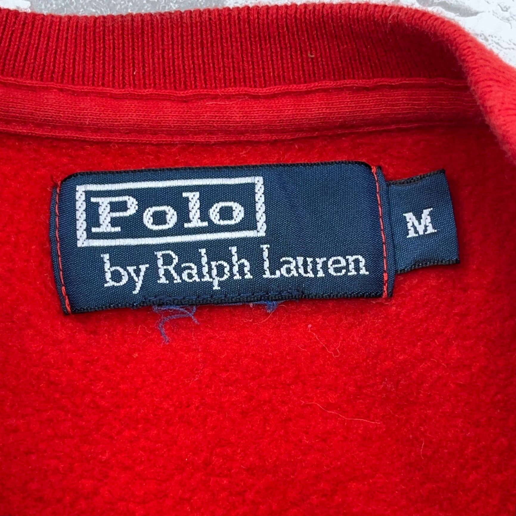 Polo Ralph Lauren Polo Ralph Lauren Sweatshirt Crew Neck Mens M Red Blue Pony Logo Embroidered Classic All Seasons Heavyweight Size US M / EU 48-50 / 2 - 3 Thumbnail