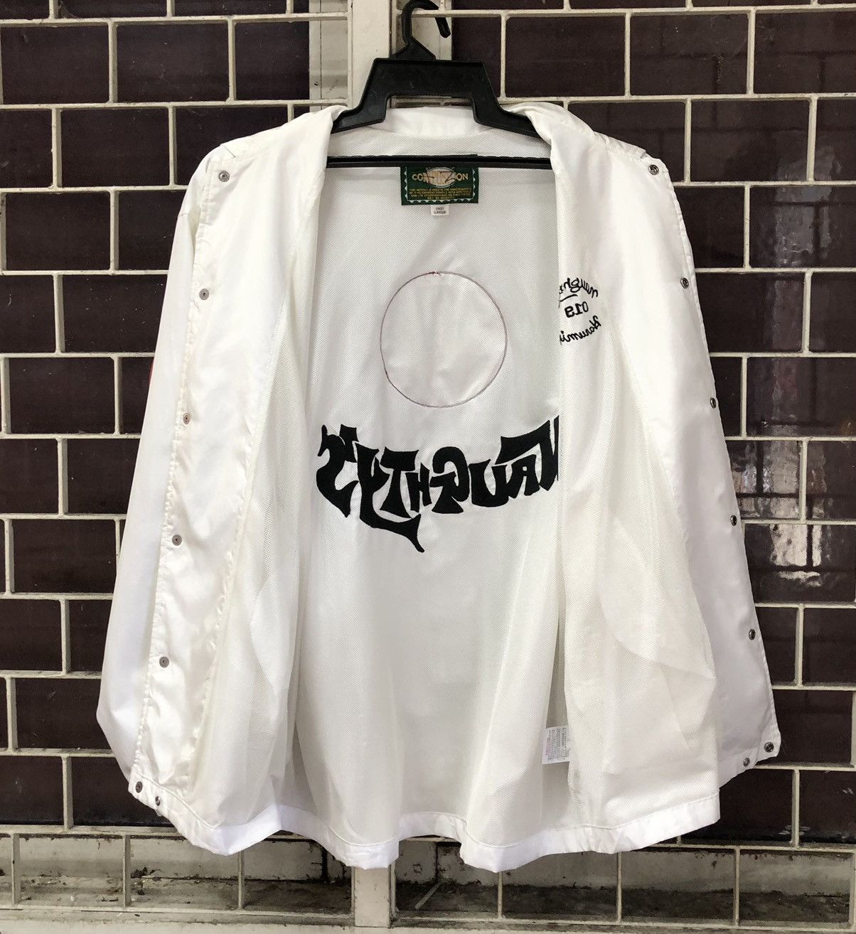 Vintage Vintage NAUGHTY’S Embroidery Nylon Coach Jacket Size US L / EU 52-54 / 3 - 5 Thumbnail