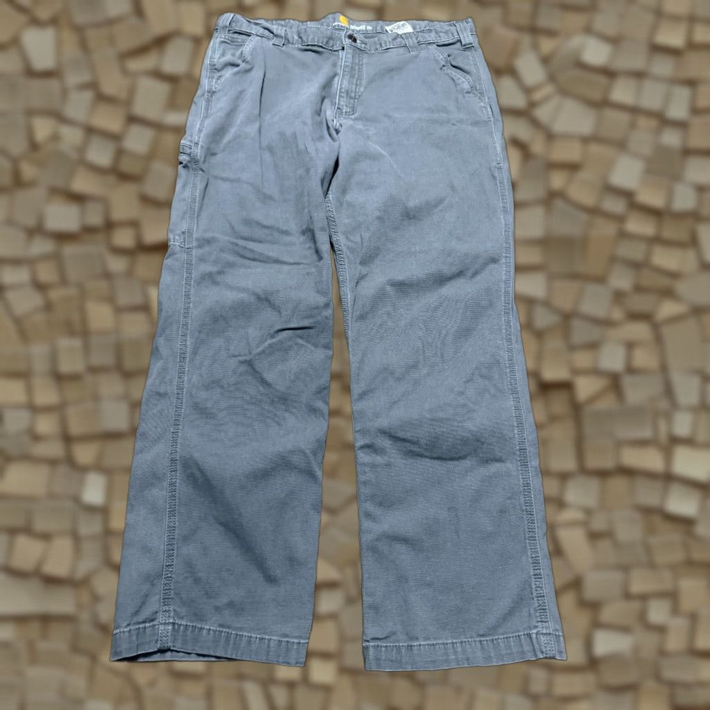 Carhartt Carhartt Jeans Men 38x30 Gray Denim Khakis Relaxed Straight Leg 5-Pocket Vintage No Size US 36 / EU 52 - 1 Thumbnail