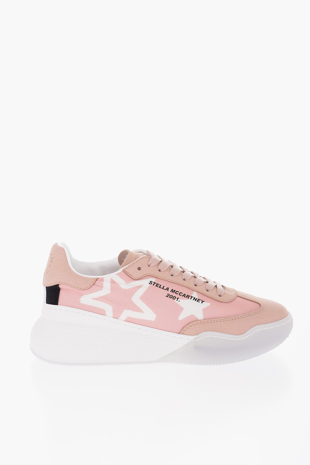 Stella McCartney og1mm0824 Printed Low-Top Sneaker in Pink Size US 7 / IT 37 - 1 Thumbnail