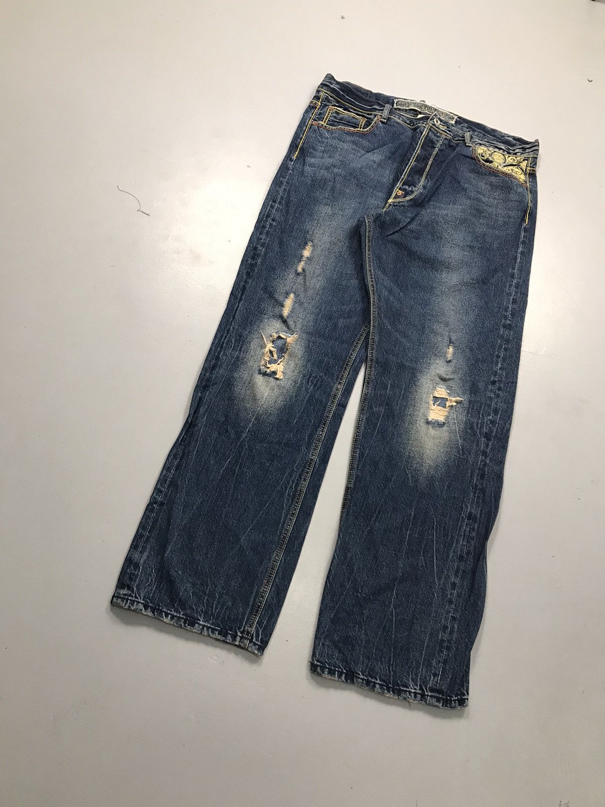 JNCO Vintage The year of embroidered denim Size US 38 / EU 54 - 3 Thumbnail