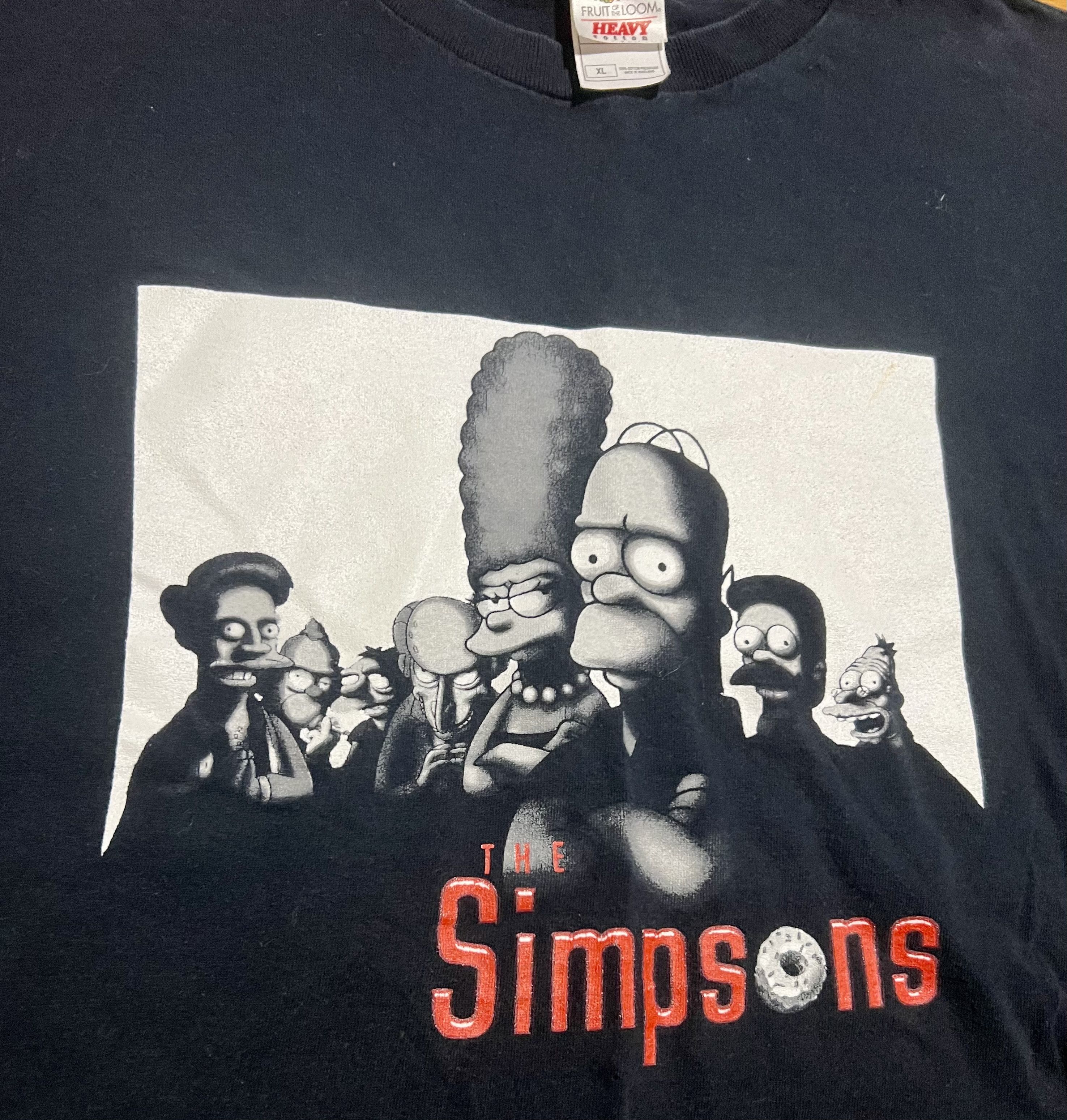 Fruit Of The Loom The Simpsons Y2K Sopranos Mafia Vintage Graphic T-Shirt Size US XL / EU 56 / 4 - 2 Thumbnail