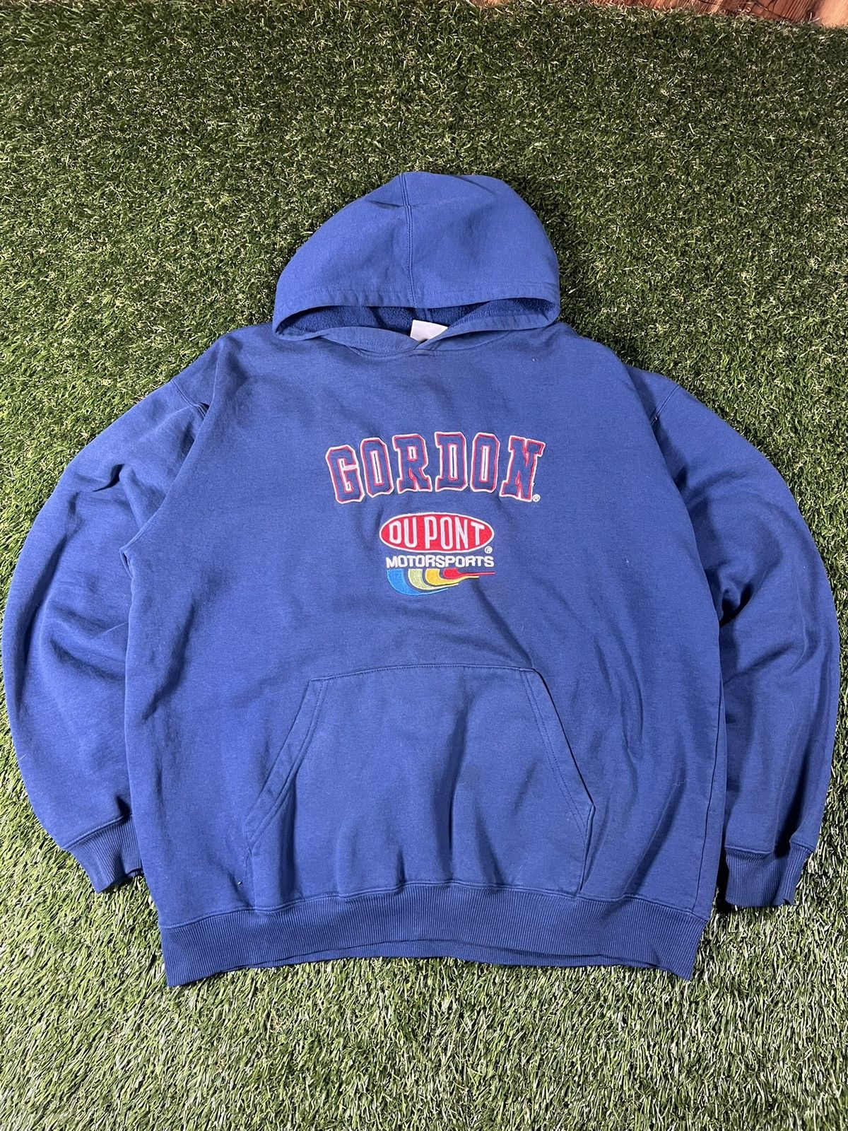 Chase Authentics Vintage 90’s Embroidered Jeff Gordon NASCAR Du Point Hoodie Size US XL / EU 56 / 4 - 1 Thumbnail