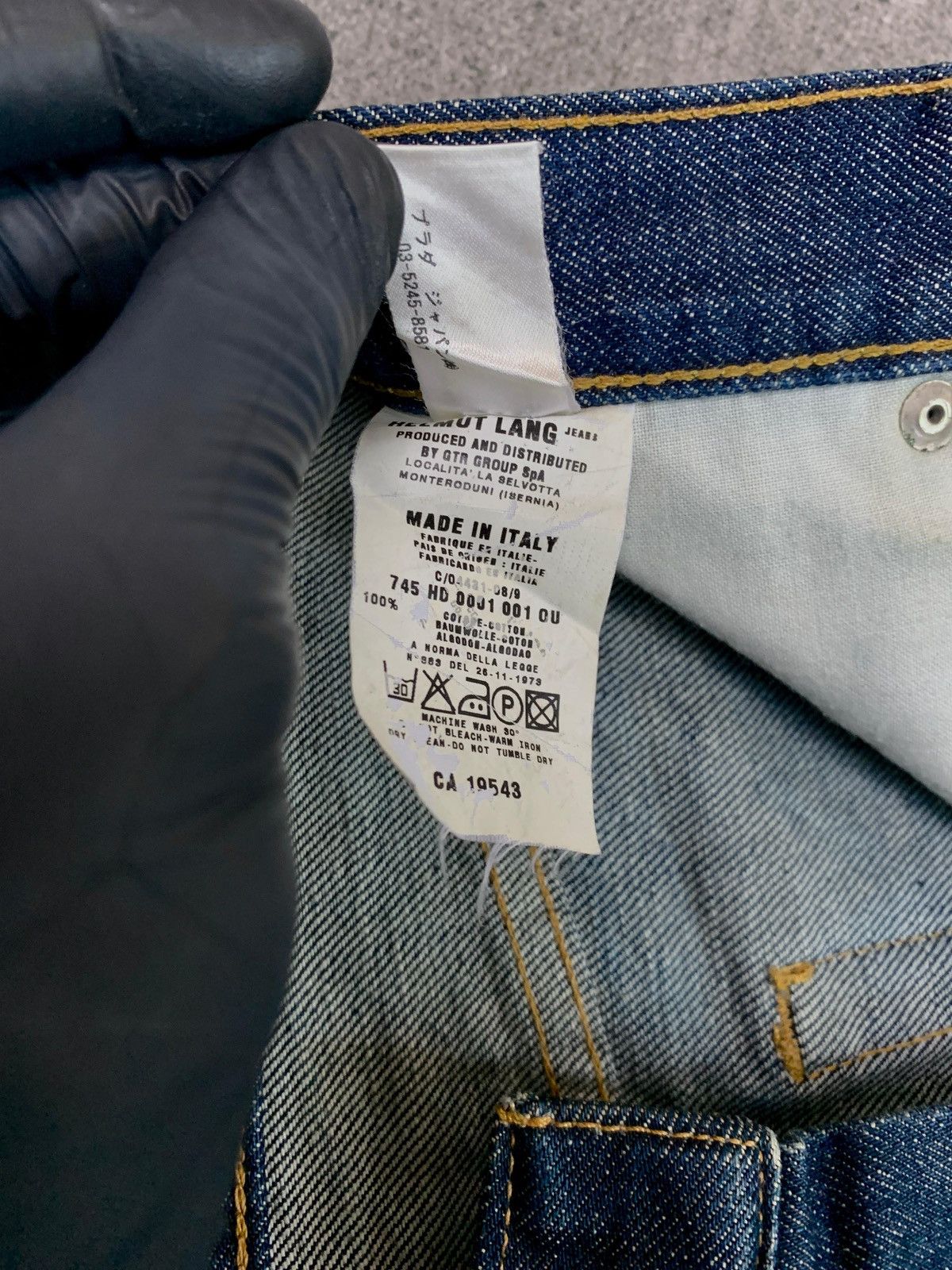 Helmut Lang FREE TAX! 2000s Indigo Classic Cut Denim Jeans Size US 28 / EU 44 - 11 Thumbnail
