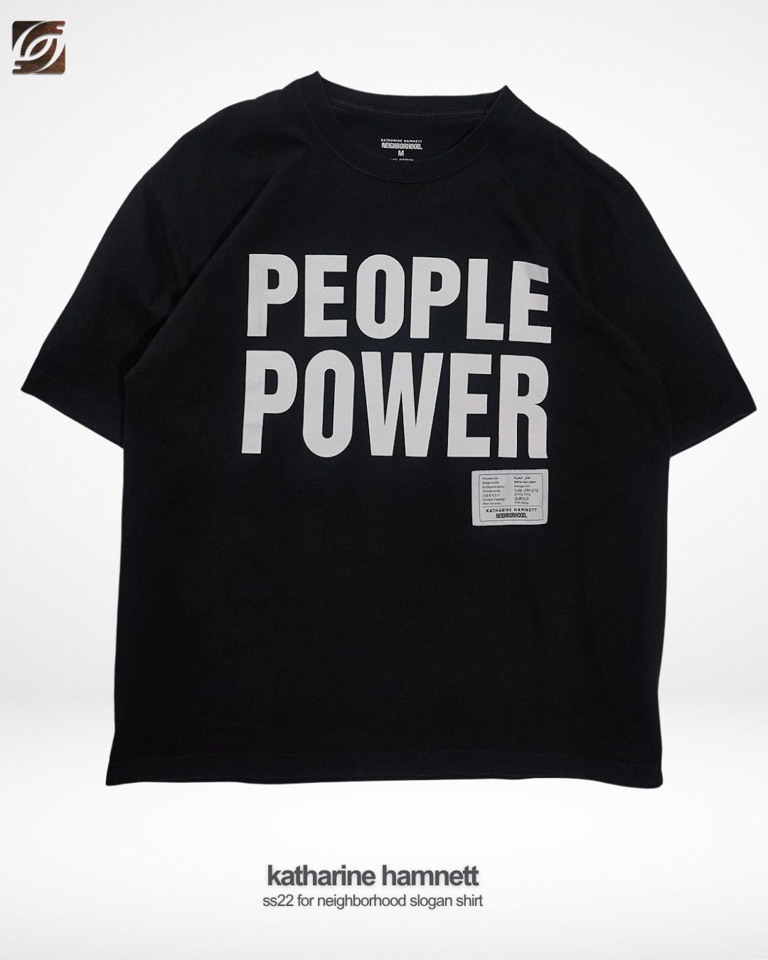Katharine Hamnett London SS22 Neighborhood People Power Oversized Shirt Size US L / EU 52-54 / 3 - 1 Thumbnail