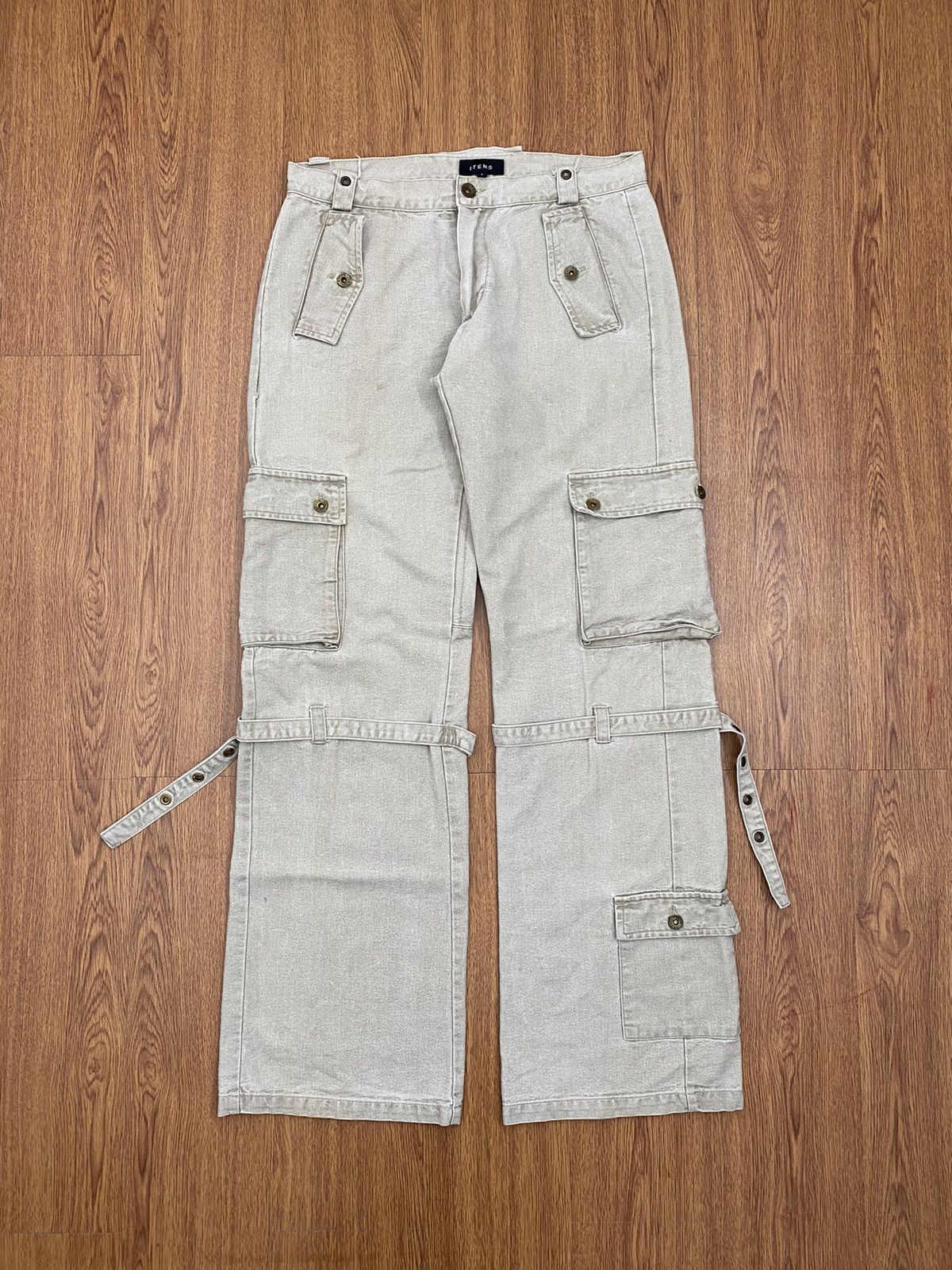 image of Archival Clothing x If Six Was Nine Items Multi Pocket Bondage Pants in Khaki Grey, Men's (Size 30)