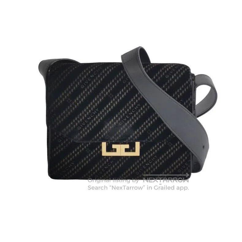 Givenchy Givenchy Eden Faux Fur and Cloth Flap Single Shoulder Bag Size ONE SIZE - 2 Thumbnail