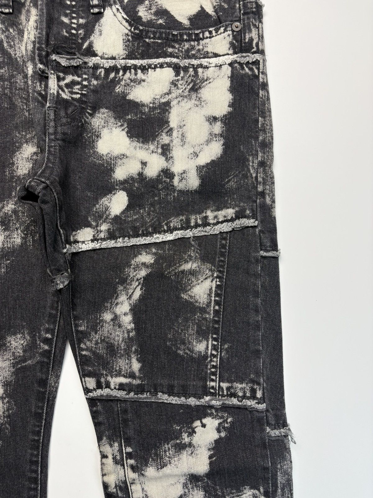 Maison MIHARA YASUHIRO Deconstructed Denim Bleached Pant Size US 30 / EU 46 - 3 Thumbnail