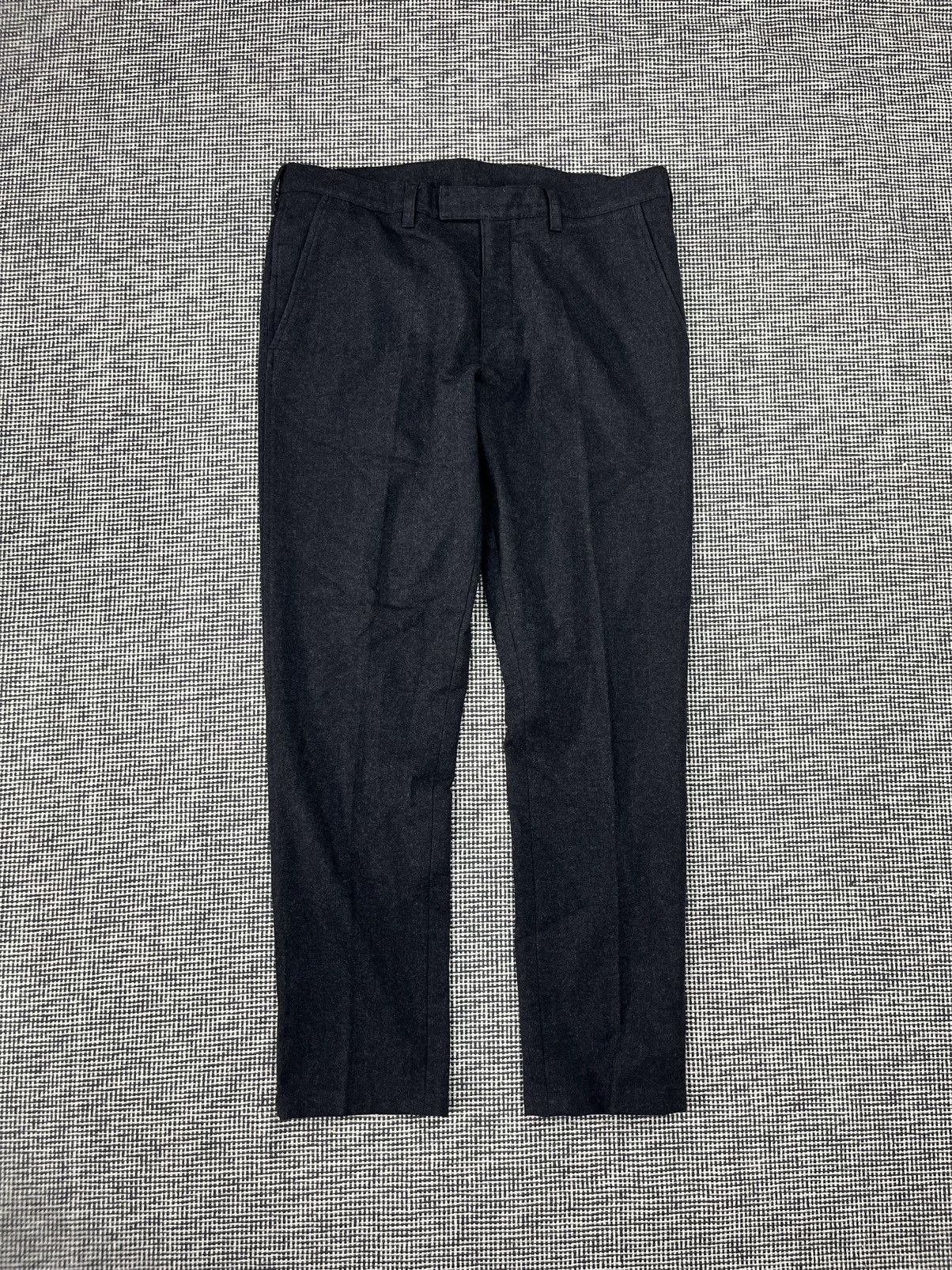 Prada Prada wool charcoal essential blank trousers basic pants Size US 36 / EU 52 - 1 Thumbnail