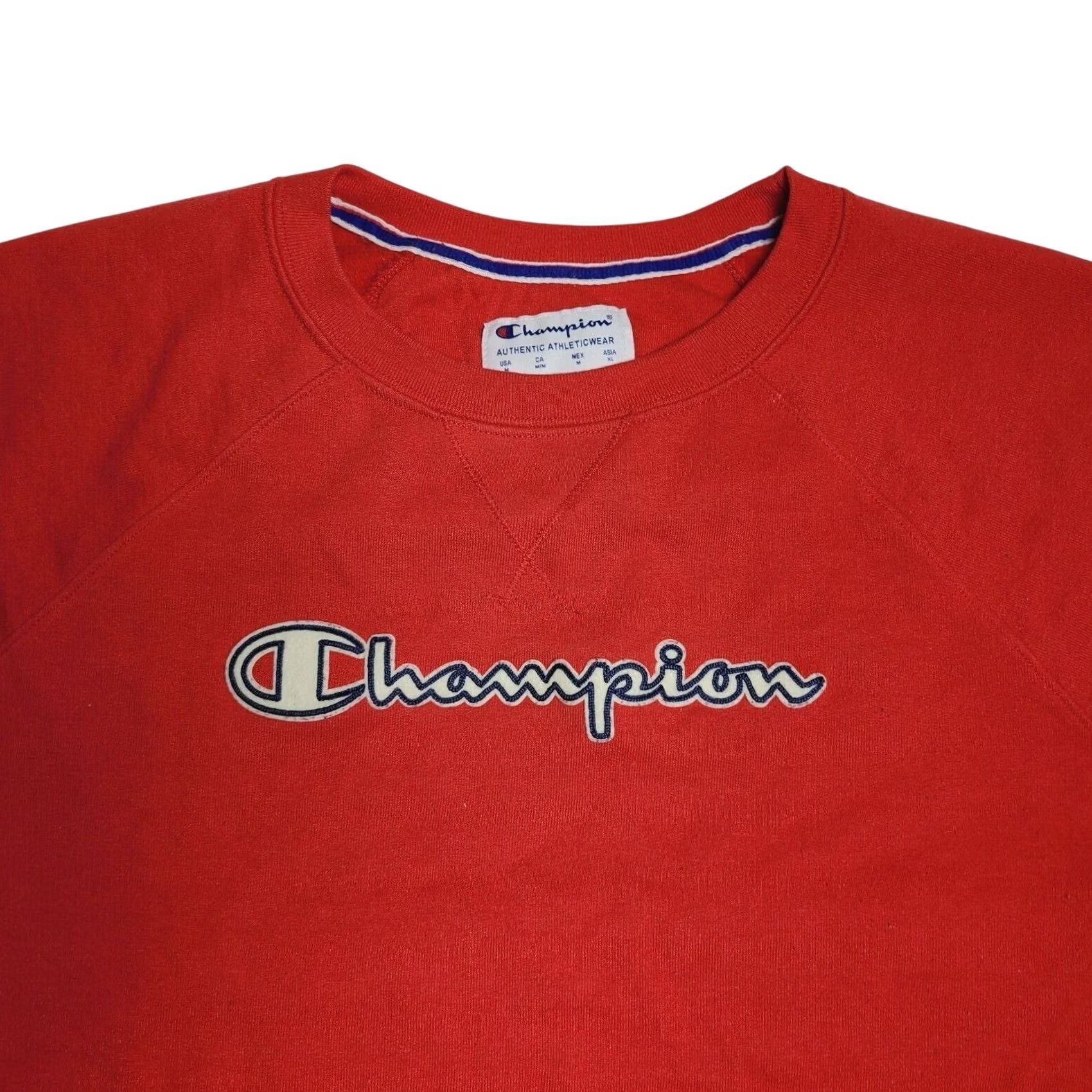 Champion Champion Athleticwear Pullover Sweatshirt Red Medium Lightweight Gym Sport Men Size US M / EU 48-50 / 2 - 2 Thumbnail