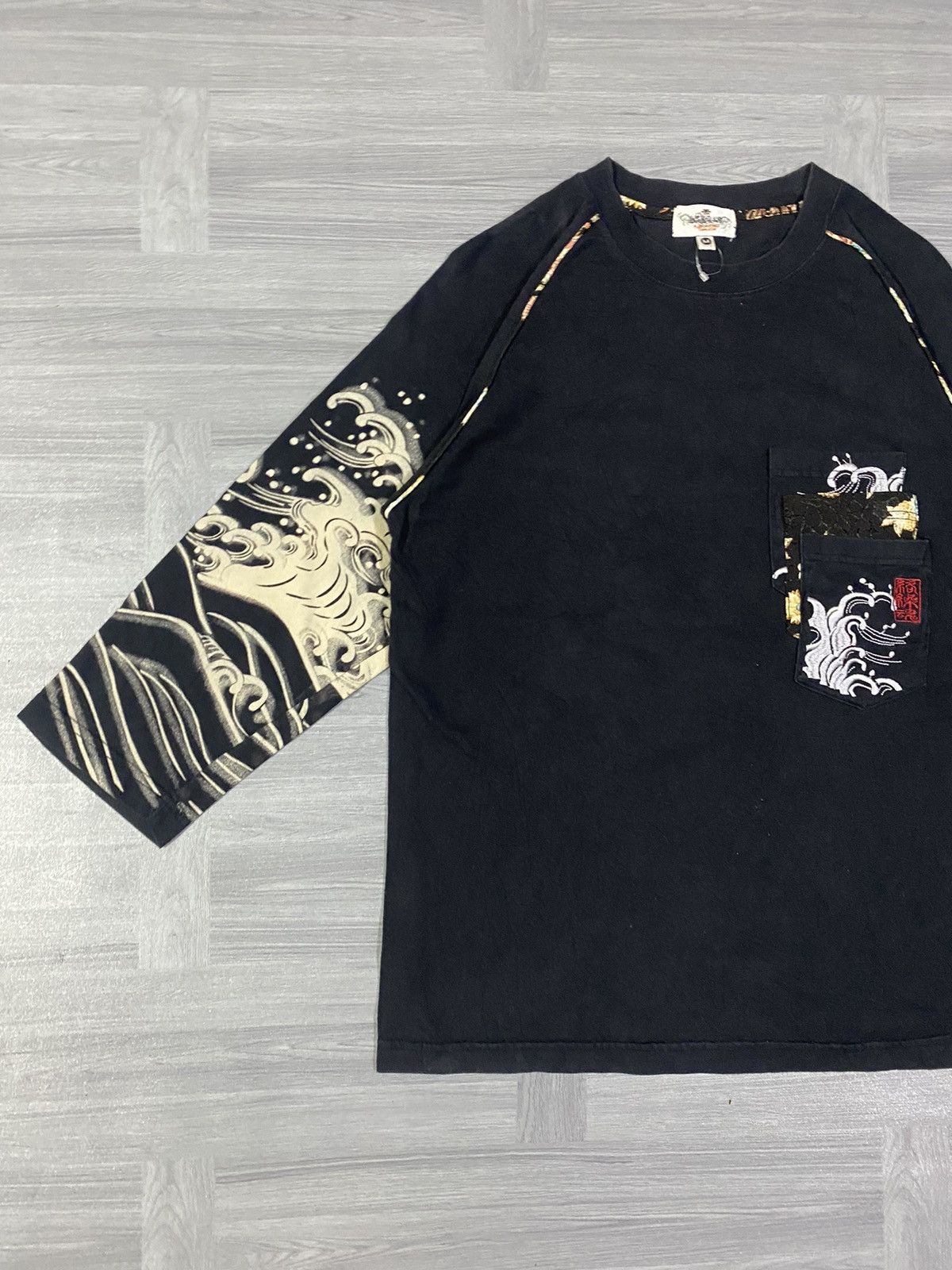 Japanese Brand Karakuridama Koi Embroidered Long Sleeve Size US M / EU 48-50 / 2 - 12 Thumbnail