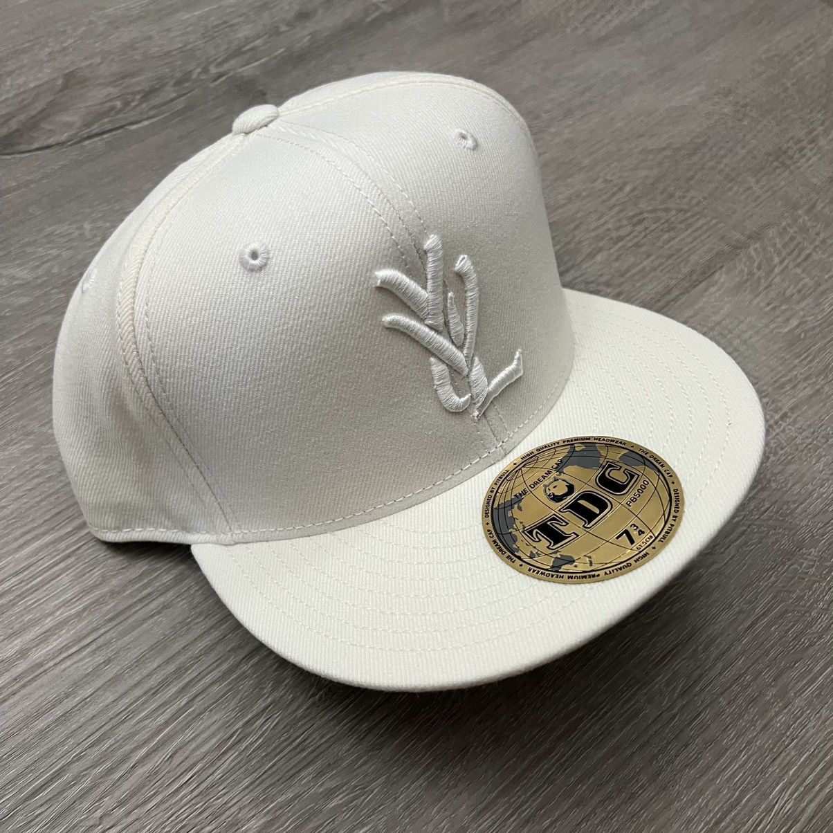 Playboi Carti YVL Fitted Hat White/White Size 7 3/4