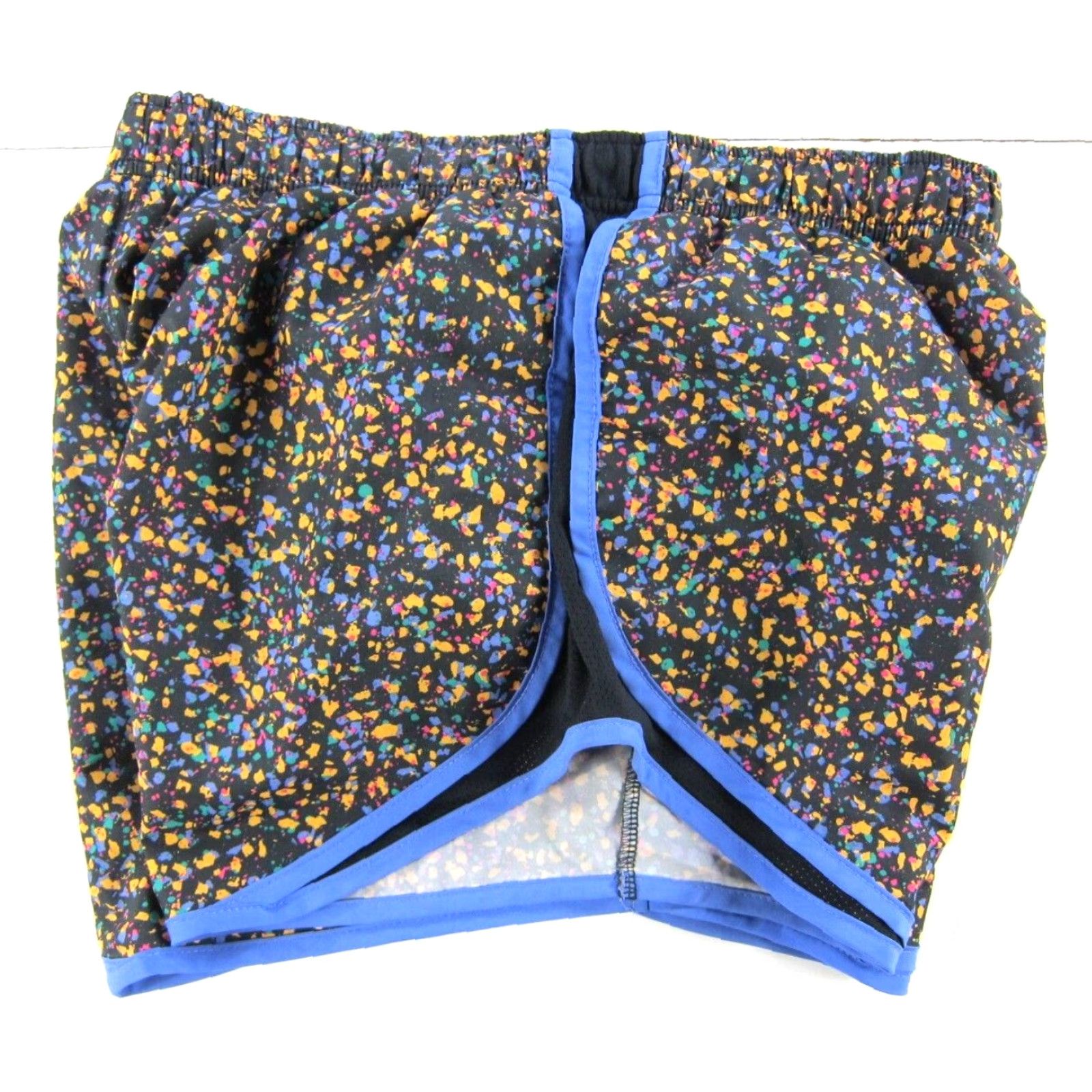 Nike Nike Dry Fit Running Short S Womens S Black Polyester Blend Pockets 27" waist 11" crotch rise 40" hip 3" inseam Built In Liner Speckled Purple Pink Size 28" / US 6 / IT 42 - 5 Thumbnail