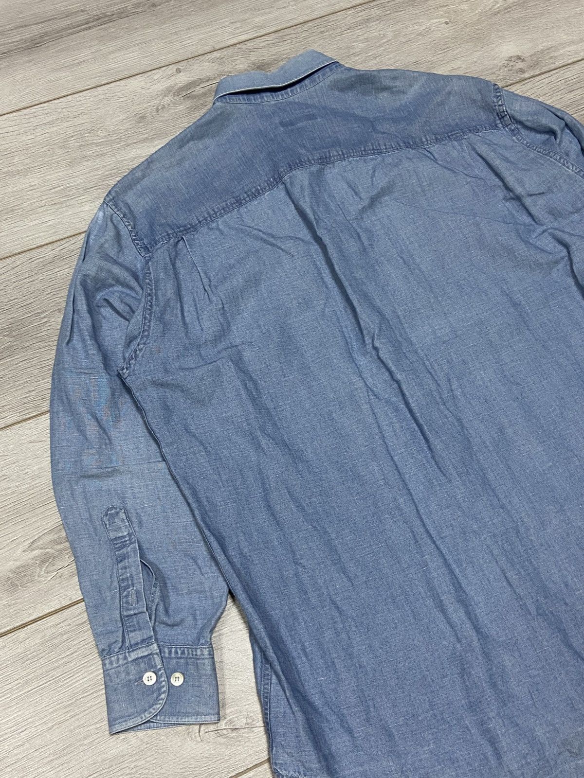 Burberry Burberry London linen denim multipocket shirt buttons Size US M / EU 48-50 / 2 - 9 Thumbnail