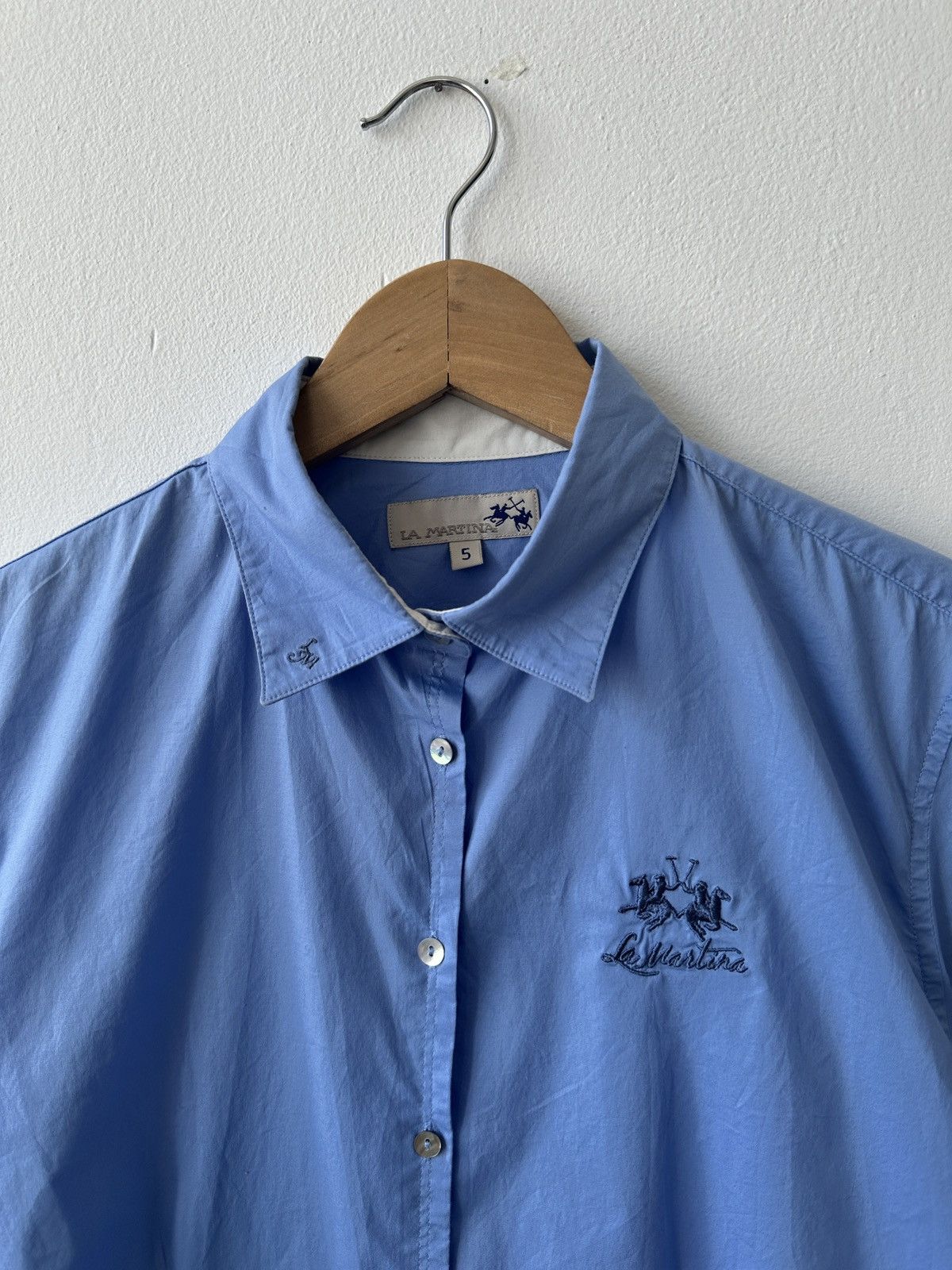La Martina La Martina Argentina Blue Long Sleeve Button Down Shirt Size L / US 10 / IT 46 - 8 Thumbnail
