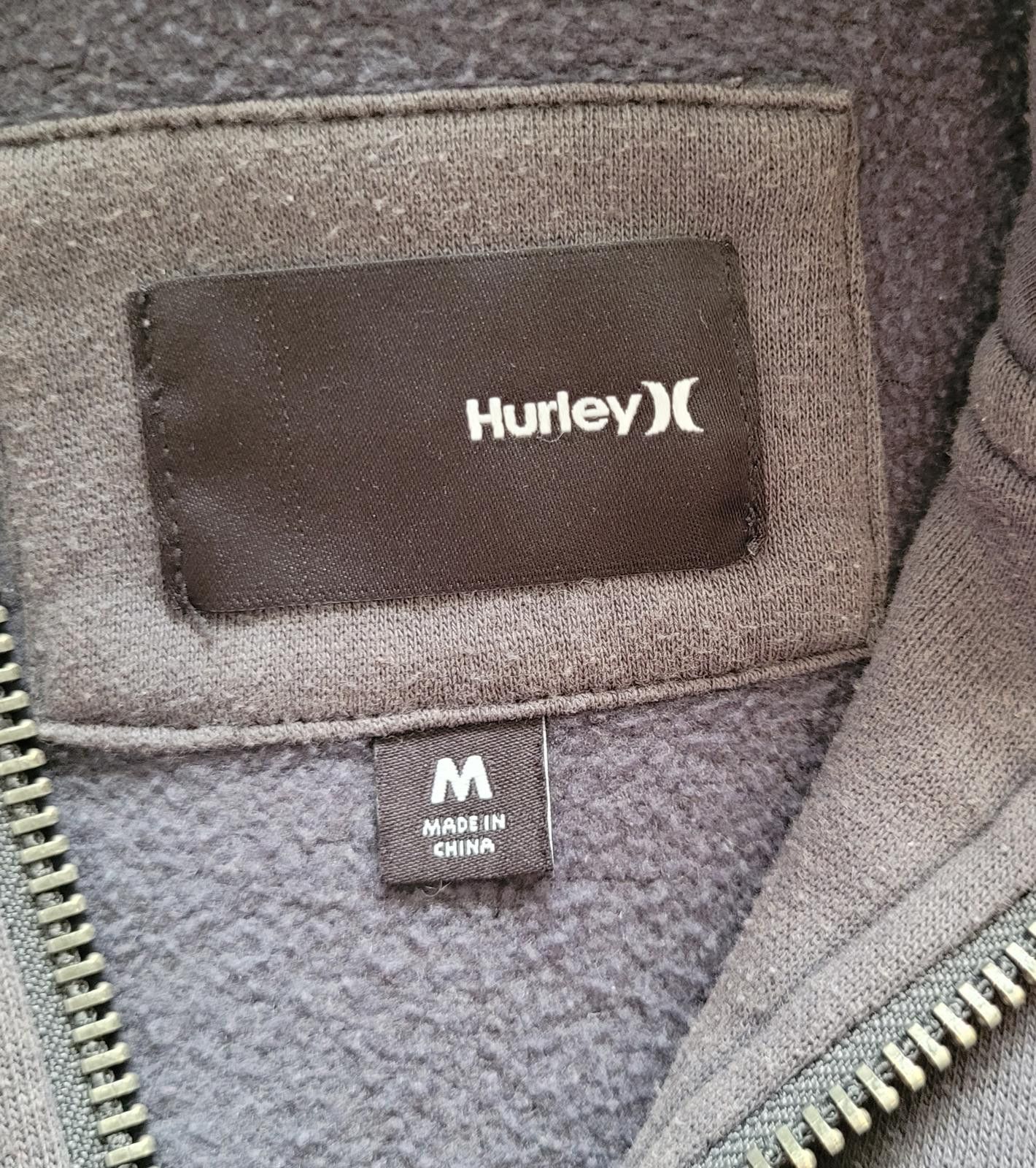 Hurley Hurley Men’s Med Full Zip Hoodie w/ Pockets w/ Flaps Gray Size US M / EU 48-50 / 2 - 4 Thumbnail