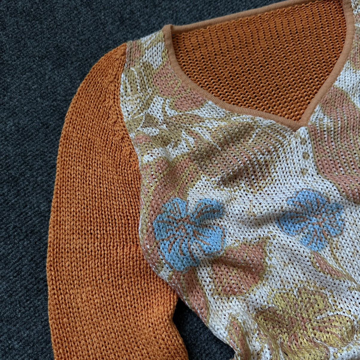 If Six Was Nine VTG Knit V Neck Sweater Long Y2K 00s USA Hype Trend Pop Grun Size S / US 4 / IT 40 - 10 Thumbnail