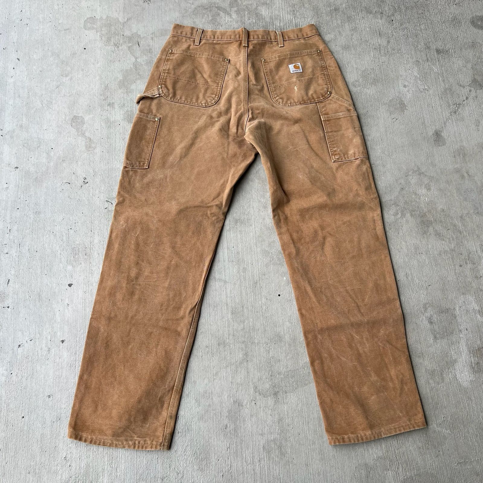 Carhartt × Vintage Carhartt brown double knee work wear carpenter pants Size US 33 - 5 Thumbnail