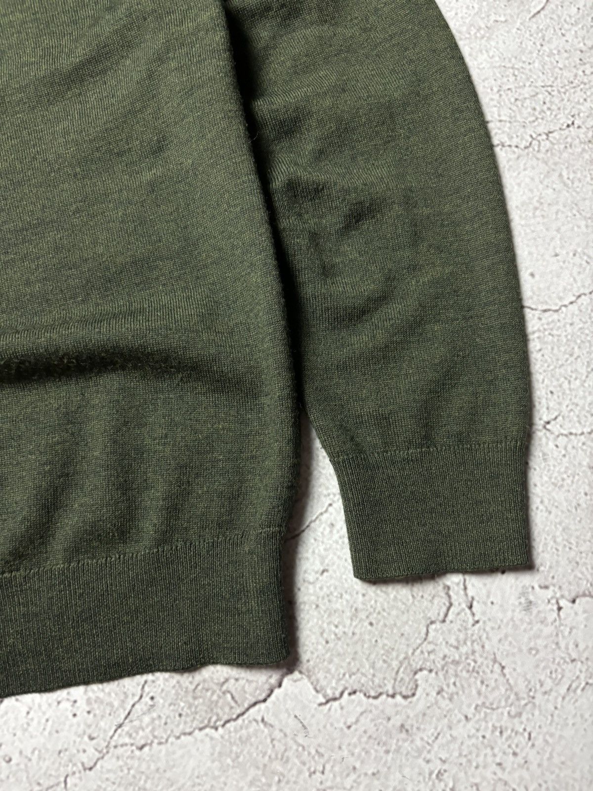 Boggi Boggi Milano 1/4 Zip Sweater Men’s large green wool Size US L / EU 52-54 / 3 - 4 Thumbnail