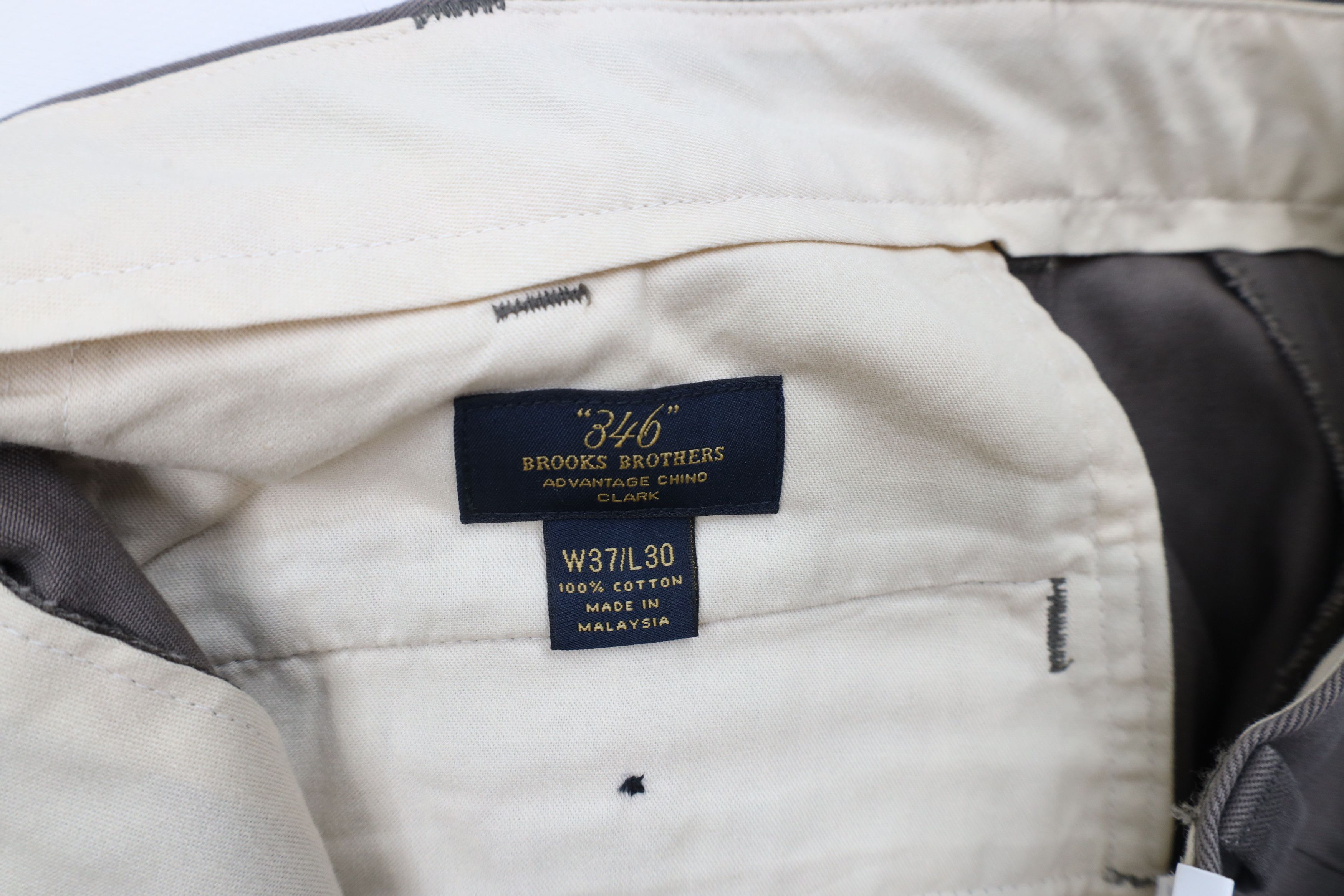 Brooks Brothers × Vintage Deadstock Vintage Brooks Brothers Advantage Chino Pants Gray Size US 37 - 7 Thumbnail