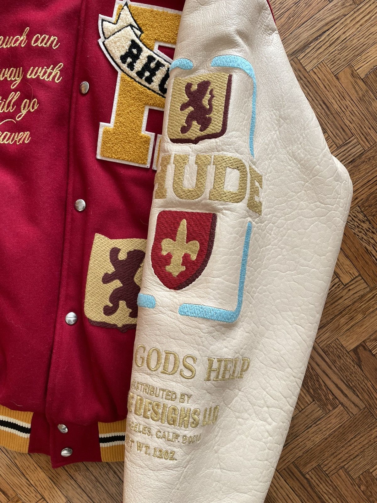 Rhude Rhude Bull Market Embroidered Varsity Jacket Size US XL / EU 56 / 4 - 4 Thumbnail
