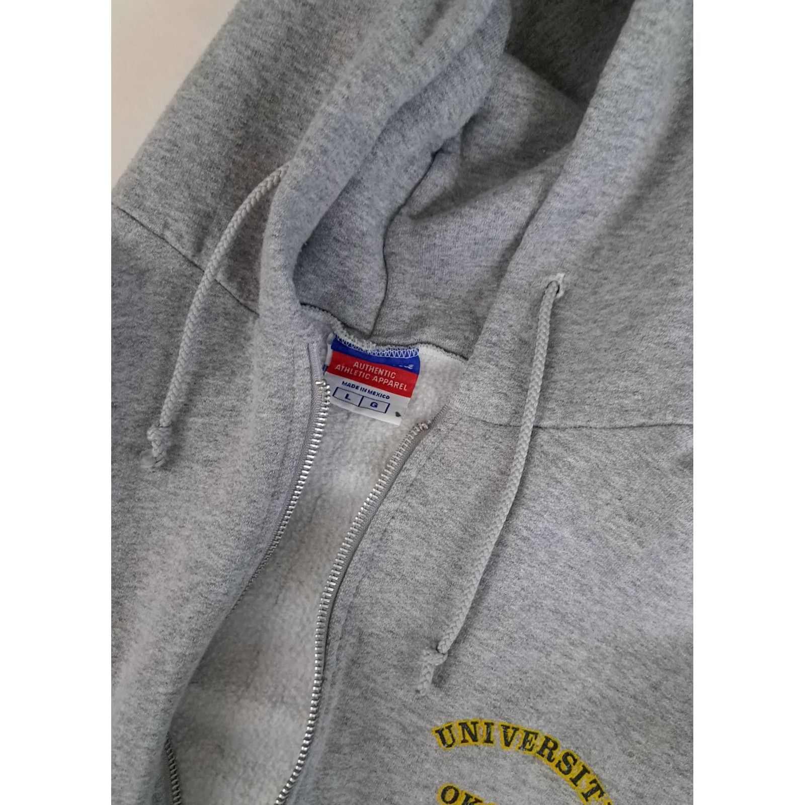 Champion VINTAGE Champion Full Zip Hooded Sweatshirt Large Unisex Adults Gray University Size US L / EU 52-54 / 3 - 3 Thumbnail