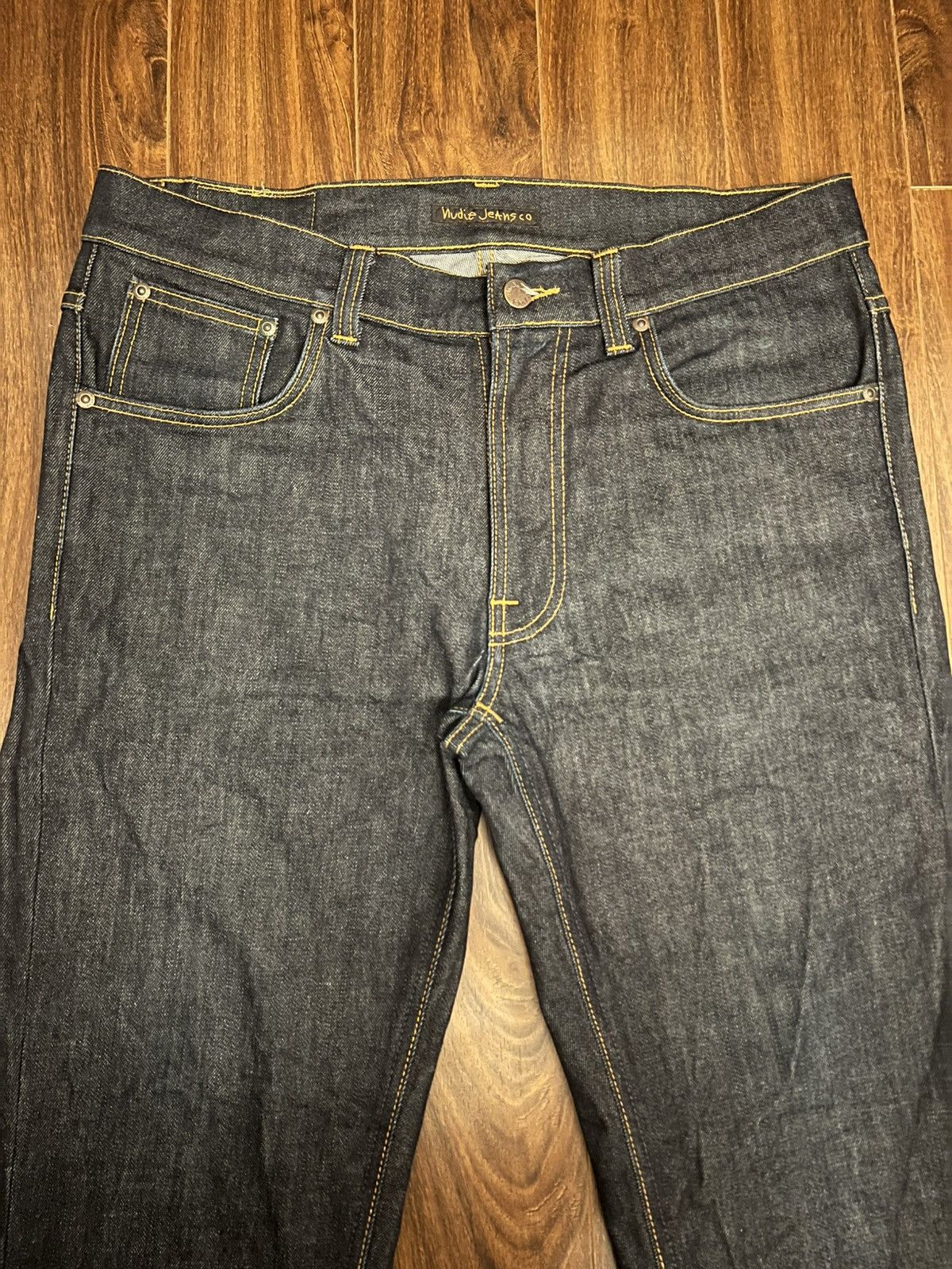 Nudie Jeans 1003877 Nudie Lean Dean Dry 16 Dips Jeans Size US 34 / EU 50 - 3 Thumbnail