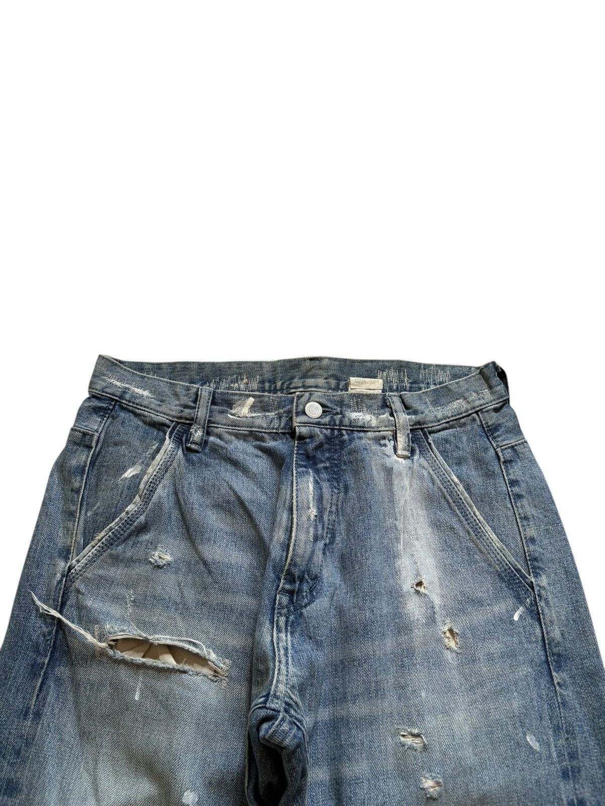 Japanese Brand Vintage Japanese Brand Selvedge Mud Wash Distressed Jeans Size US 30 / EU 46 - 4 Thumbnail