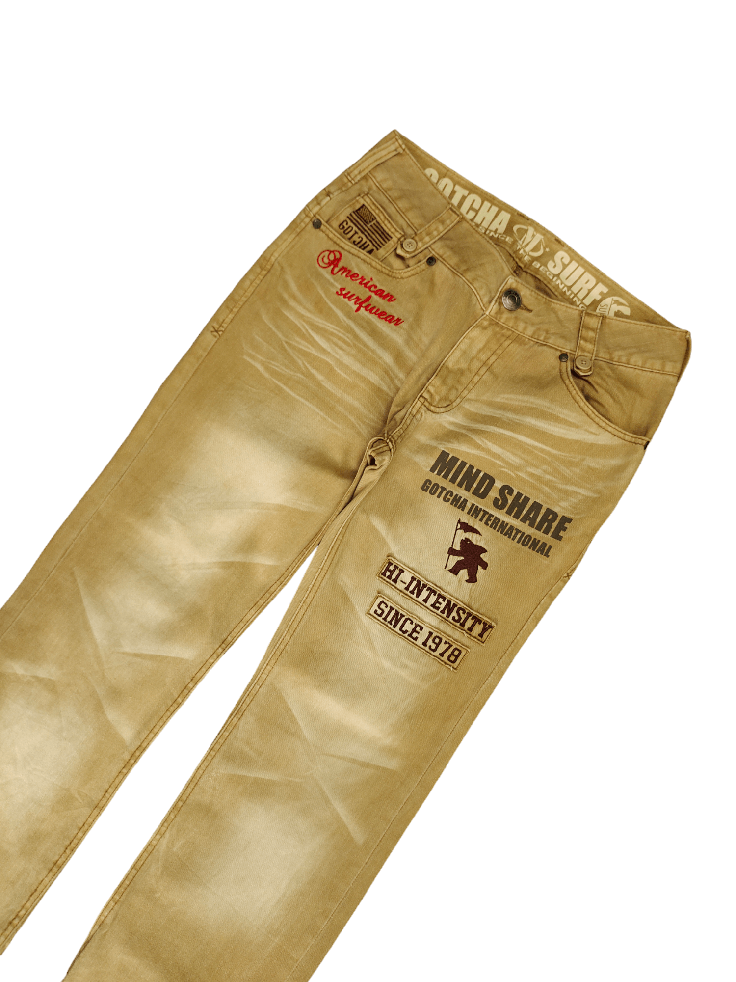 Hysteric Glamour Gotcha Patches Distress Faded Denim Pants Size US 32 / EU 48 - 5 Thumbnail