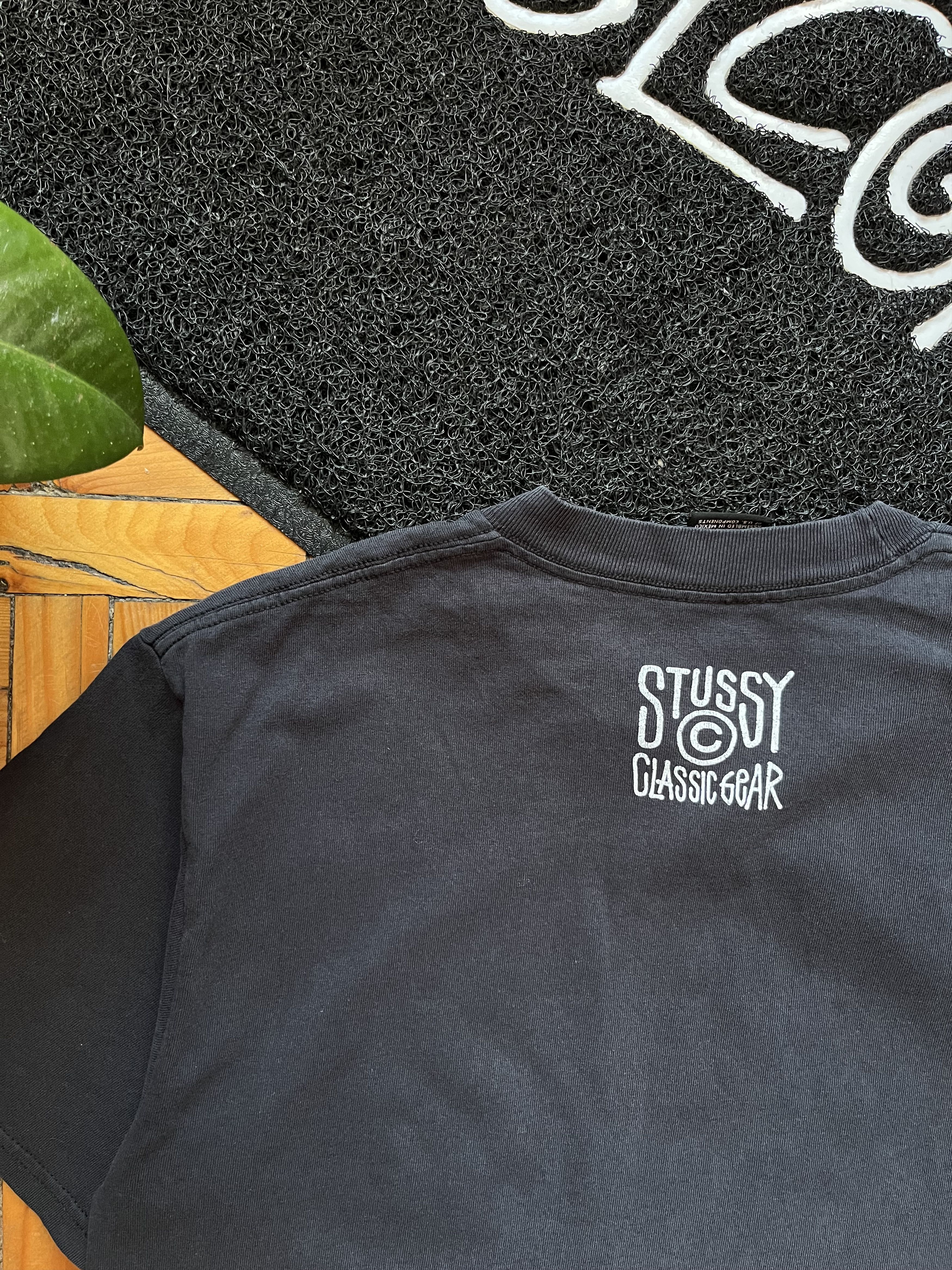 Stussy Vintage Stussy Streetwear Big Logo Made In Mexico Black Tee Size US M / EU 48-50 / 2 - 6 Thumbnail