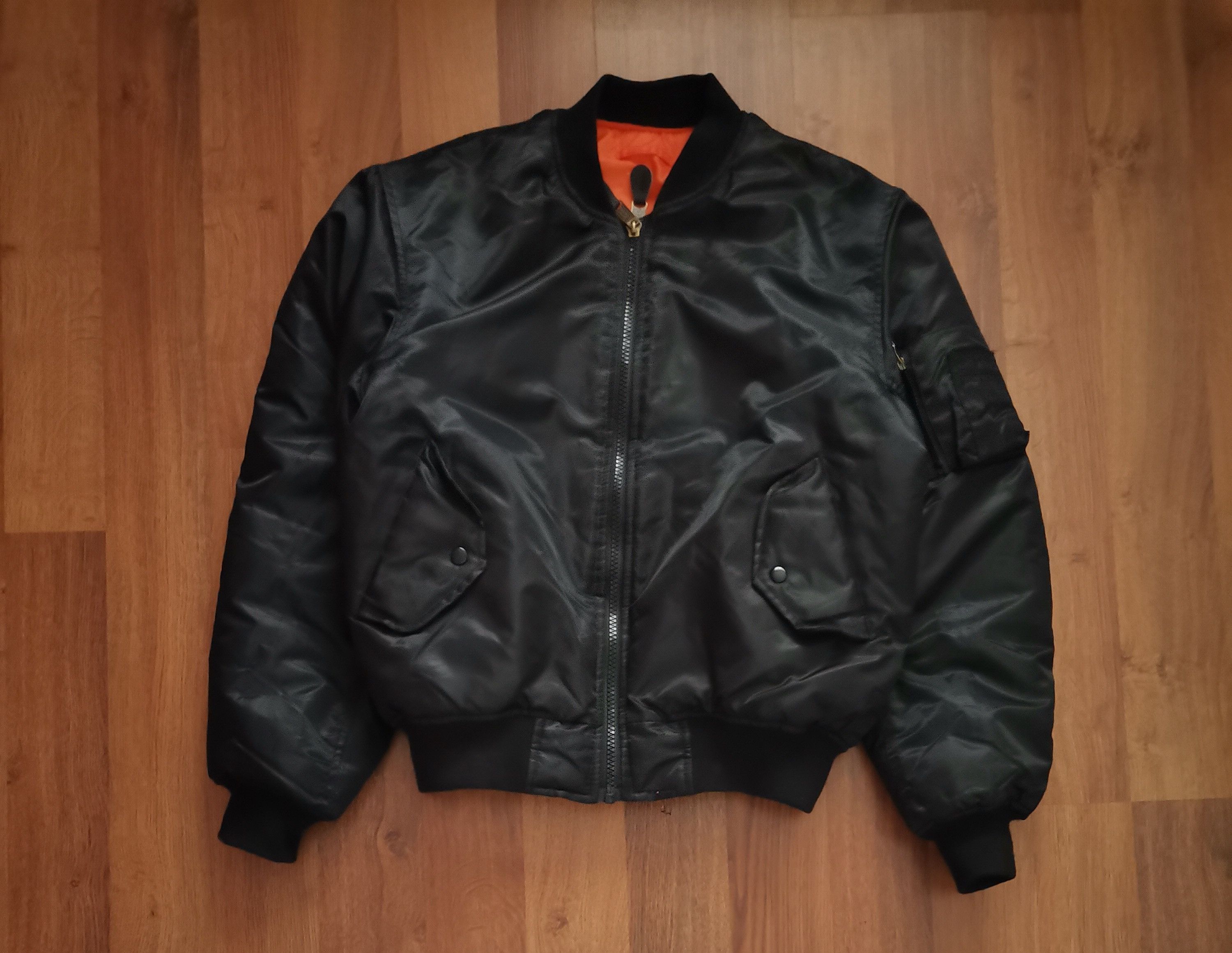 MIL-TEC Vintage Mil-Tec MA1 Reversible Bomber Jacket Size US M / EU 48-50 / 2 - 1 Thumbnail