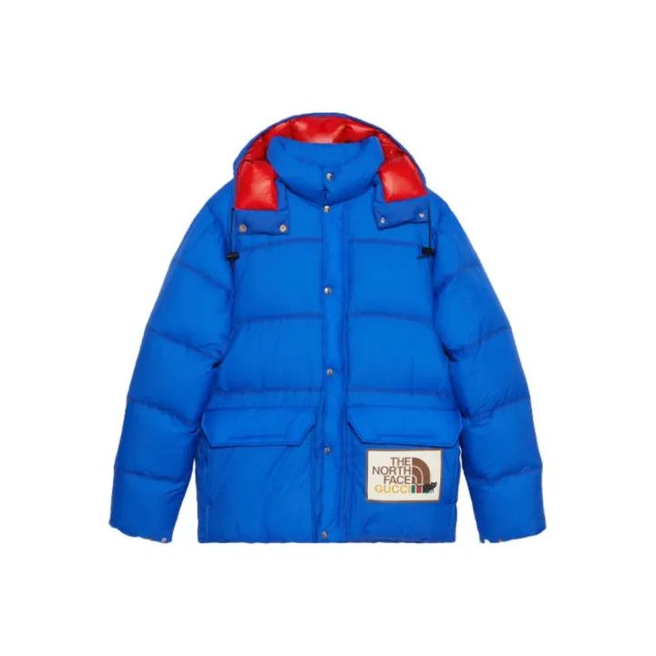 Gucci Gucci Blue Logo Print Down Jacket Size US XXL / EU 58 / 5 - 1 Thumbnail