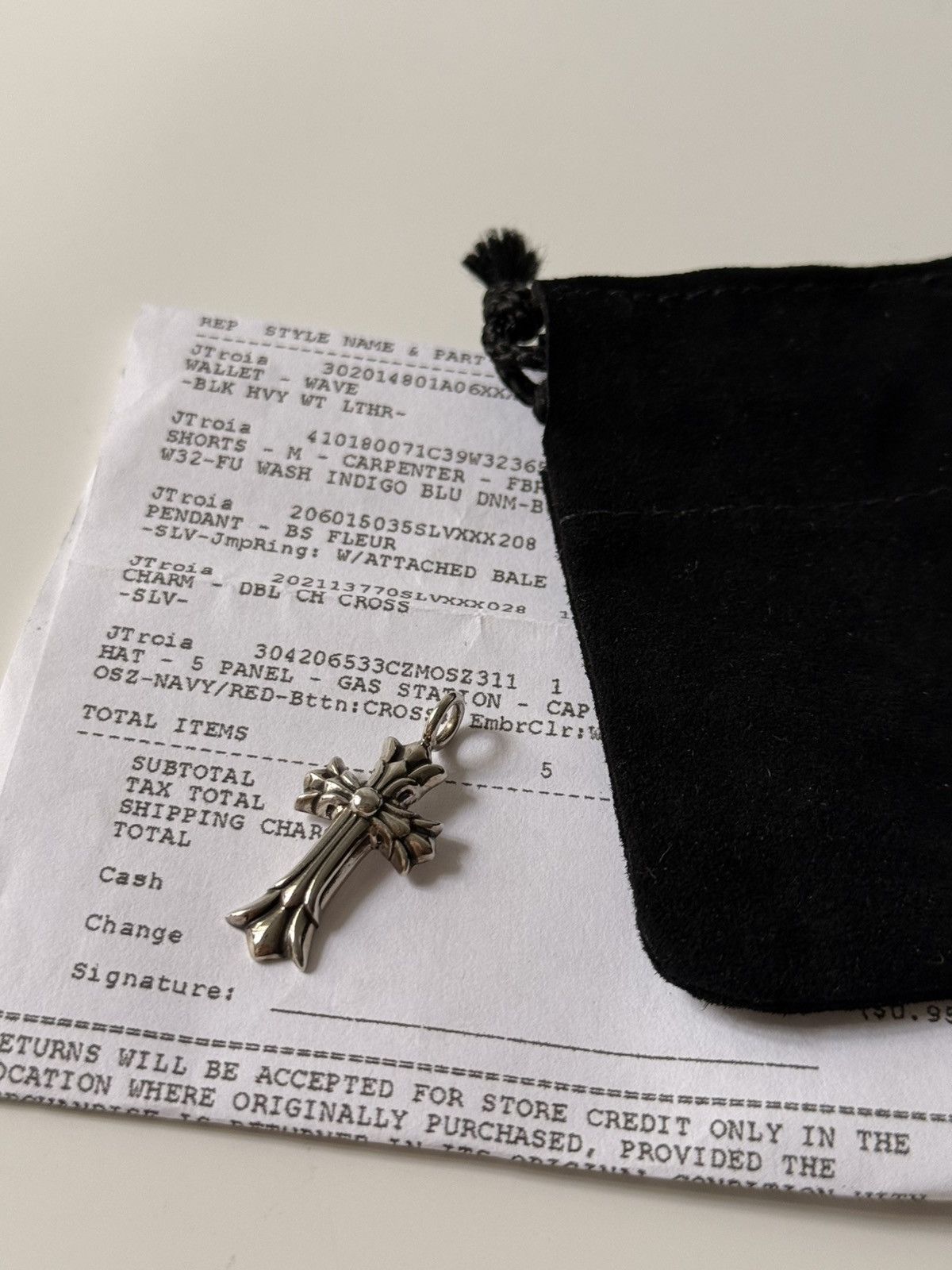 Chrome Hearts Chrome hearts double cross tiny pendant Size ONE SIZE - 1 Thumbnail