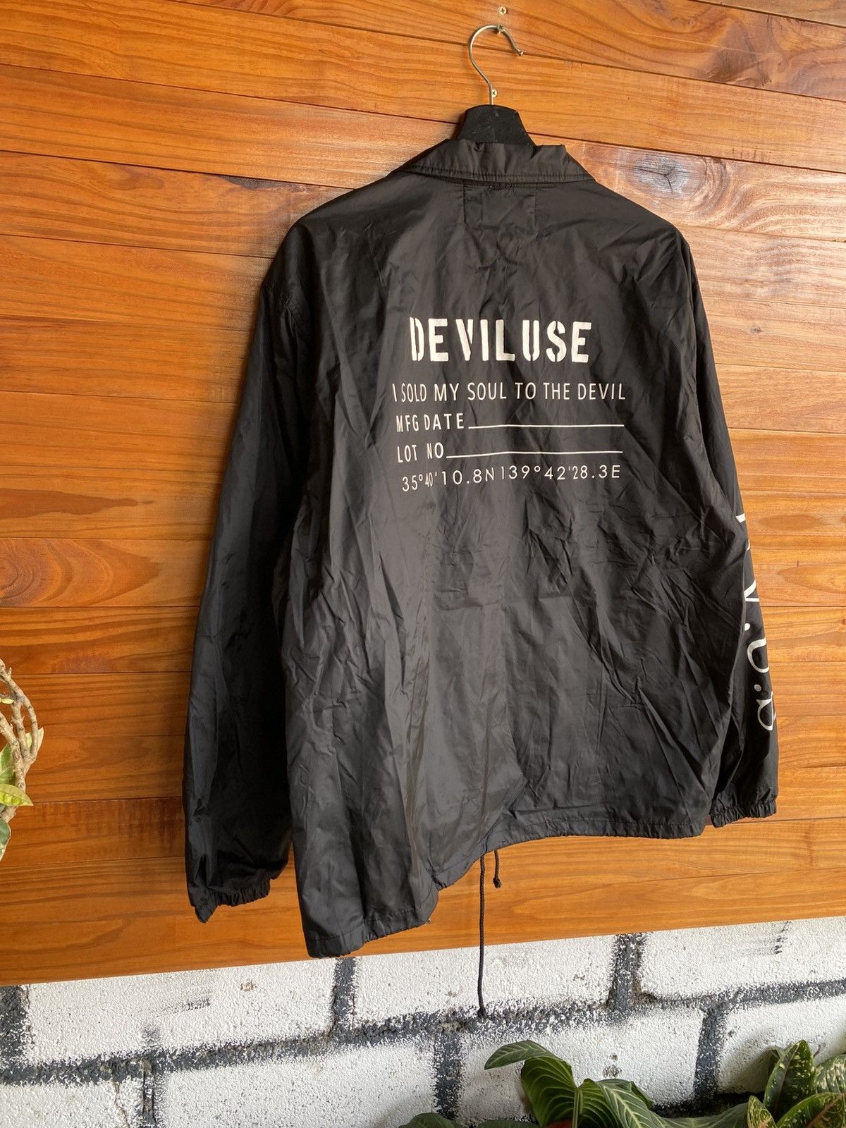 Japanese Brand Deviluse Est.1999 Black Coach “I Sold My Soul to the Devil” Size US L / EU 52-54 / 3 - 11 Thumbnail