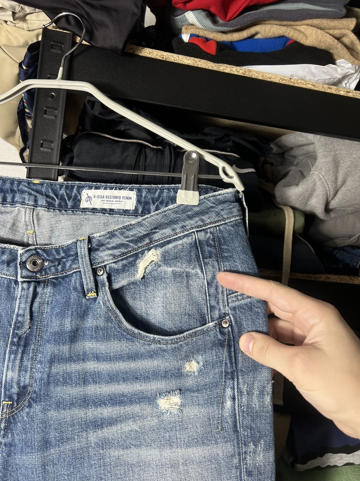 G-Star 👖 G-Star RAW ARC 3D Boyfriend Jeans Women Vintage Distressed Size 28" / US 6 / IT 42 - 7 Thumbnail