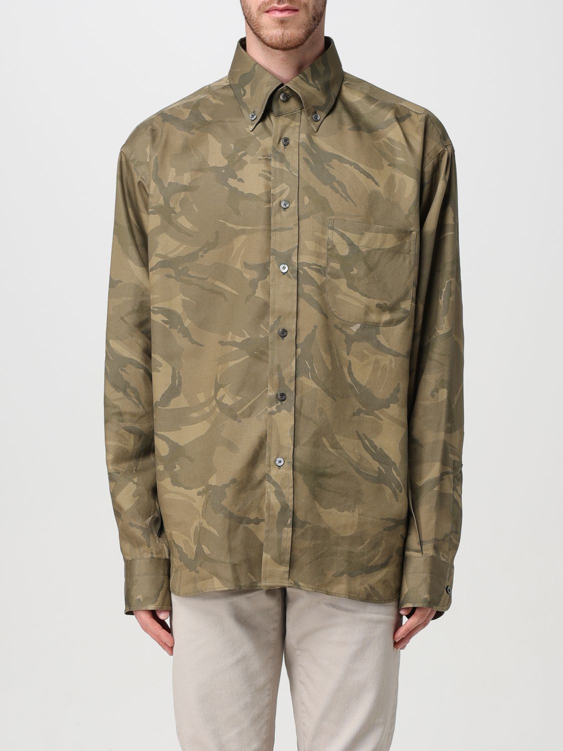 Image of Tom Ford Shirt Men Green (Size XS)