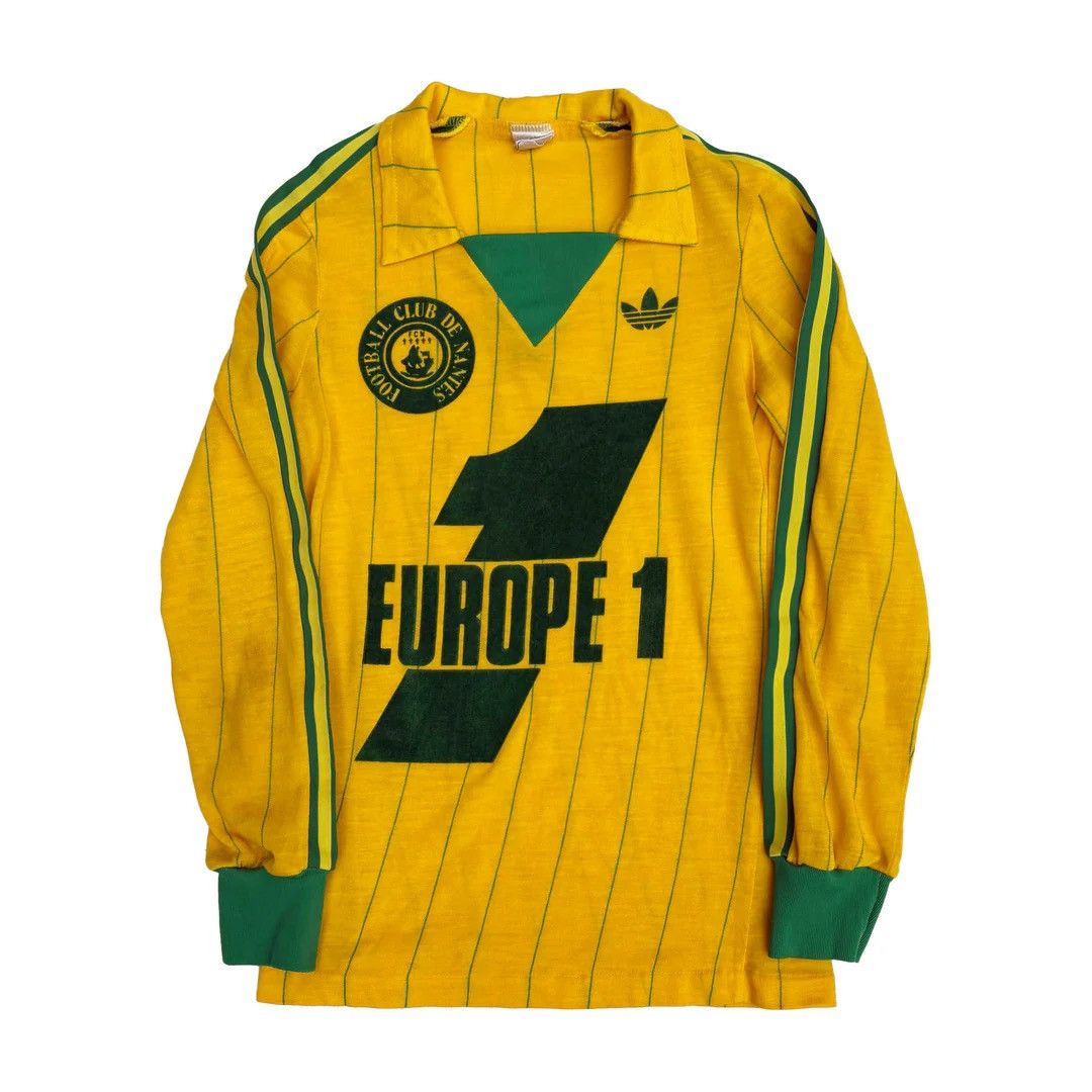 Adidas FC Nantes 1980 81 80s Vintage Adidas Home Ventex Jersey Size US XS / EU 42 / 0 - 1 Thumbnail